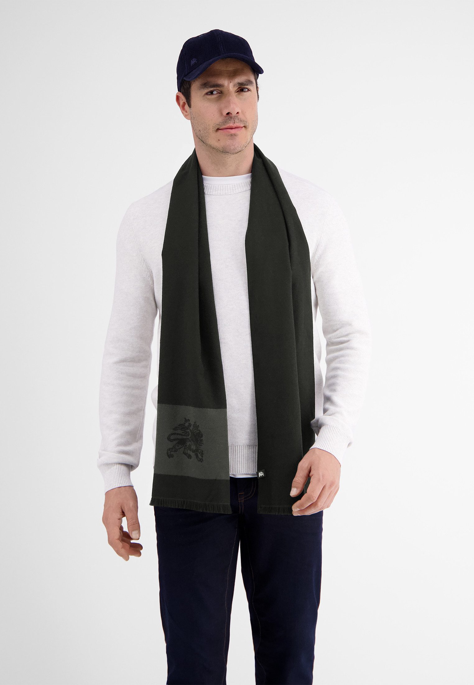 LERROS Schal Schal mit LERROS Intarsie