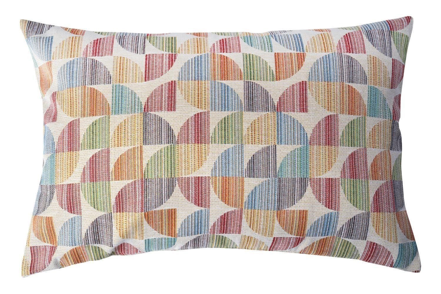 Kissenhülle TABITA, B 60 cm x L 40 cm, Mehrfarbig, (1 Stück), mit grafischem Muster
