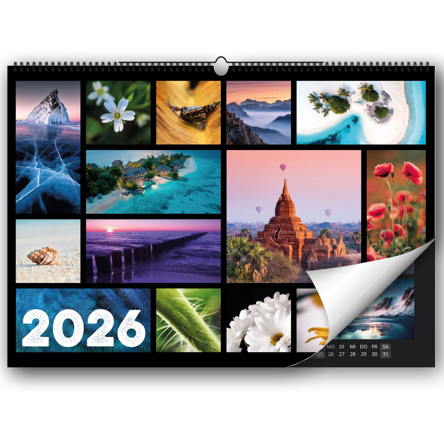 Timr Naturkalender timr Bildkalender 2026 - XL Настінний календар DIN A2 Quer I tr404