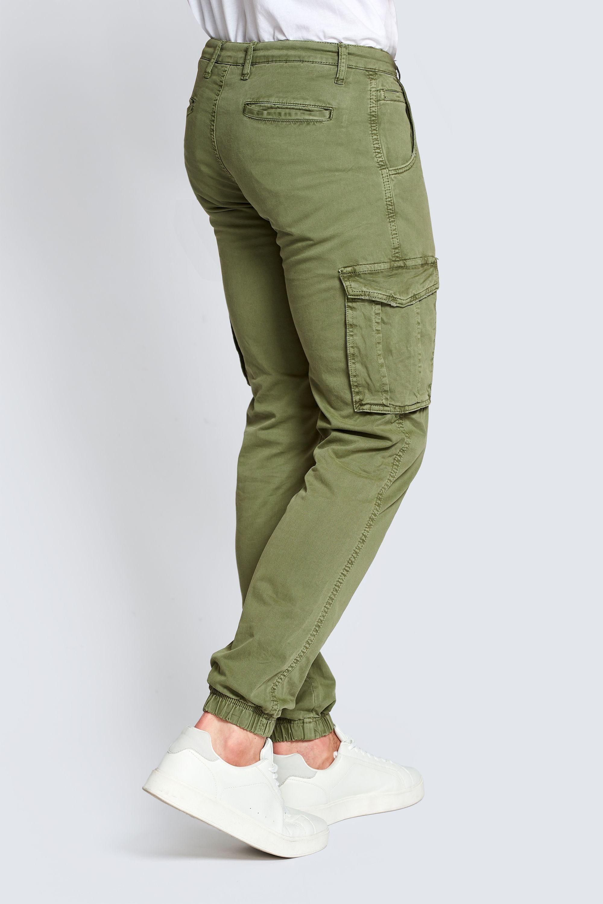 Zhrill 5-Pocket-Jeans Cargohose MICHA Olive angenehmer Tragekomfort