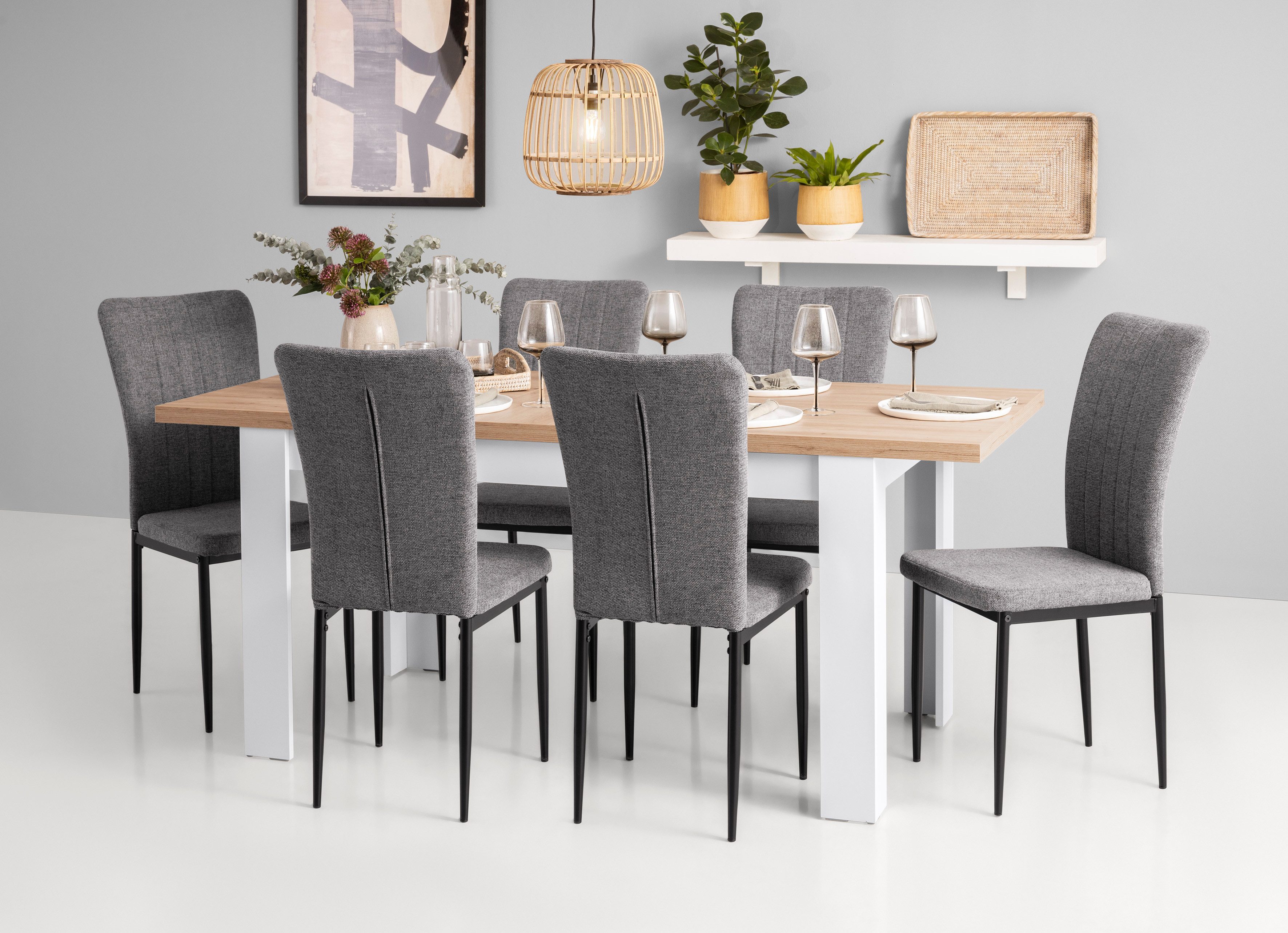 Home affaire 4-Fußstuhl Bergamo (Set, 4 günstig online kaufen