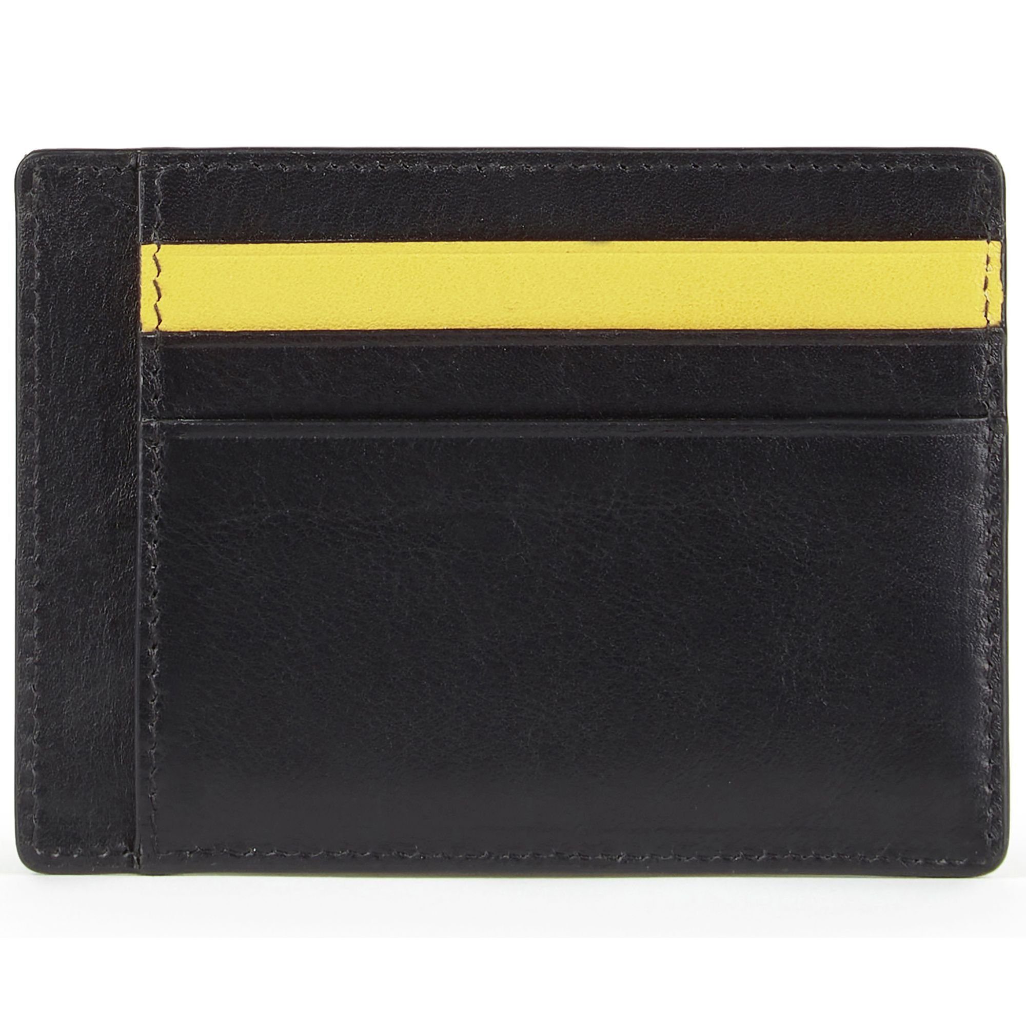 Etui Piquadro PQ-Line, black-yellow Leder