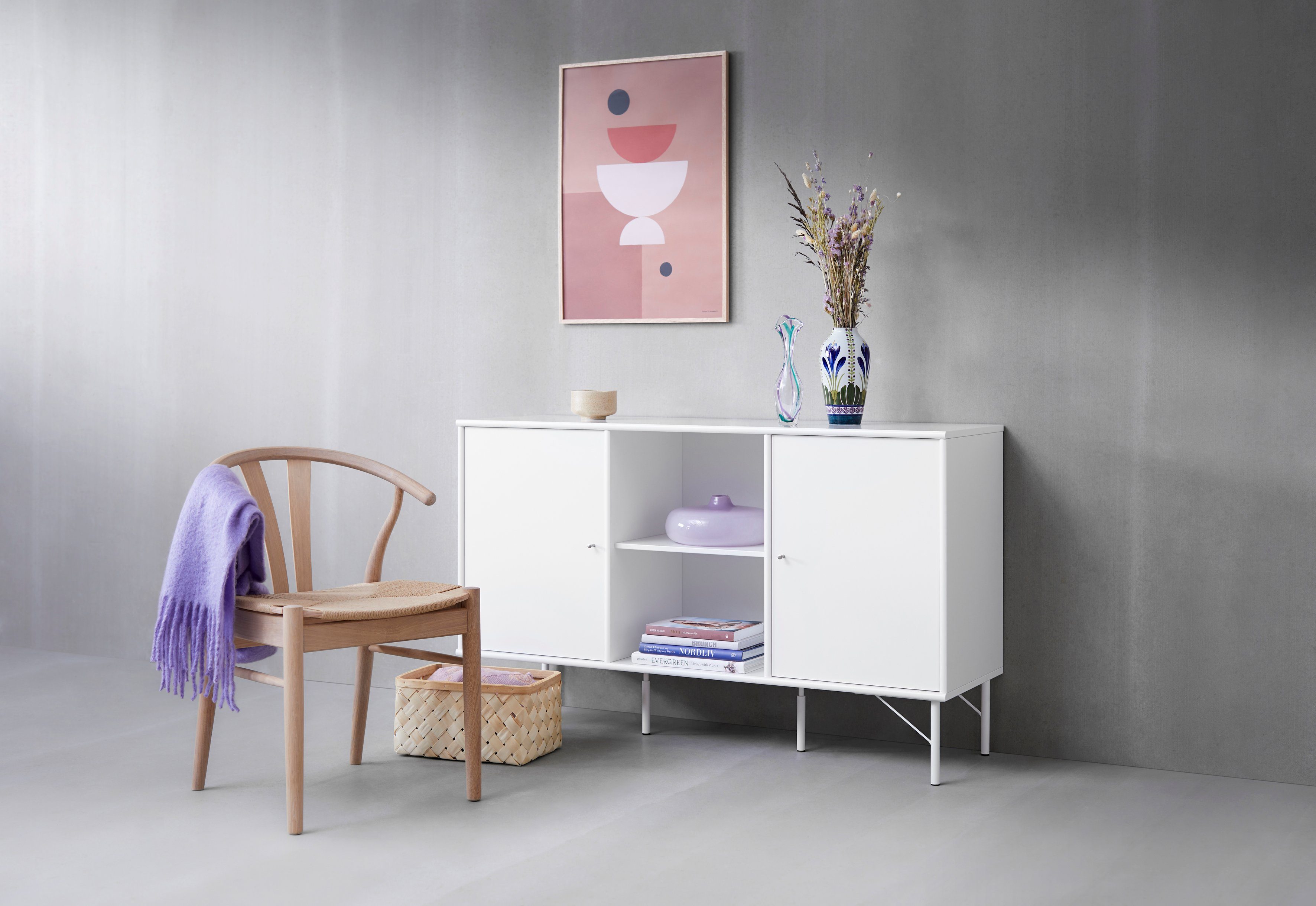 Hammel Furniture Möbelfuß Mistral / Mistral Kubus Bein, Stützfuß, (4-St), Metall, in mehreren Farben, Höhe: 20 cm