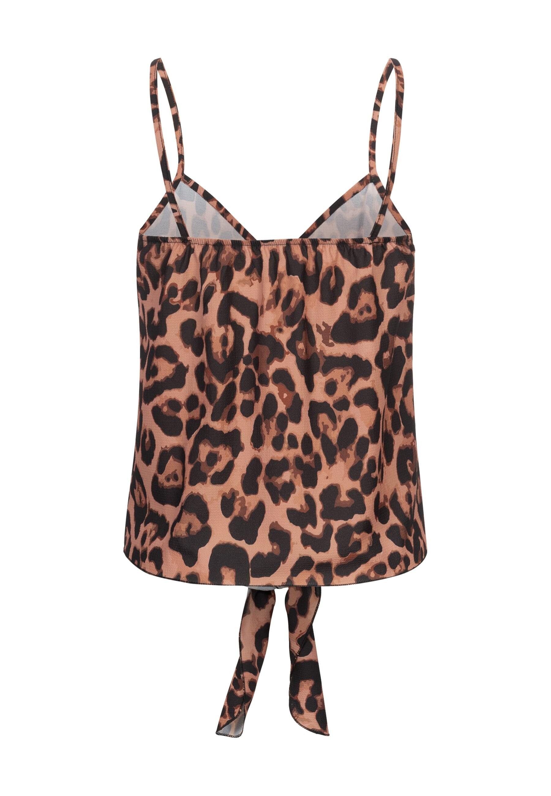 CLOUD 5IVE Muskelshirt CLOUD 5IVE Top with knot detail and leo print (1-tlg günstig online kaufen