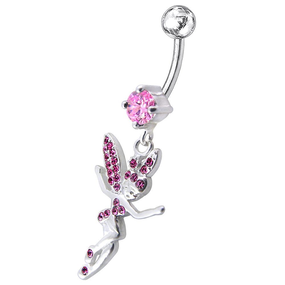 Karisma Schmuck Bauchnabelpiercing Frauen Silber 925 Anhänger Fee Nabel Stecker