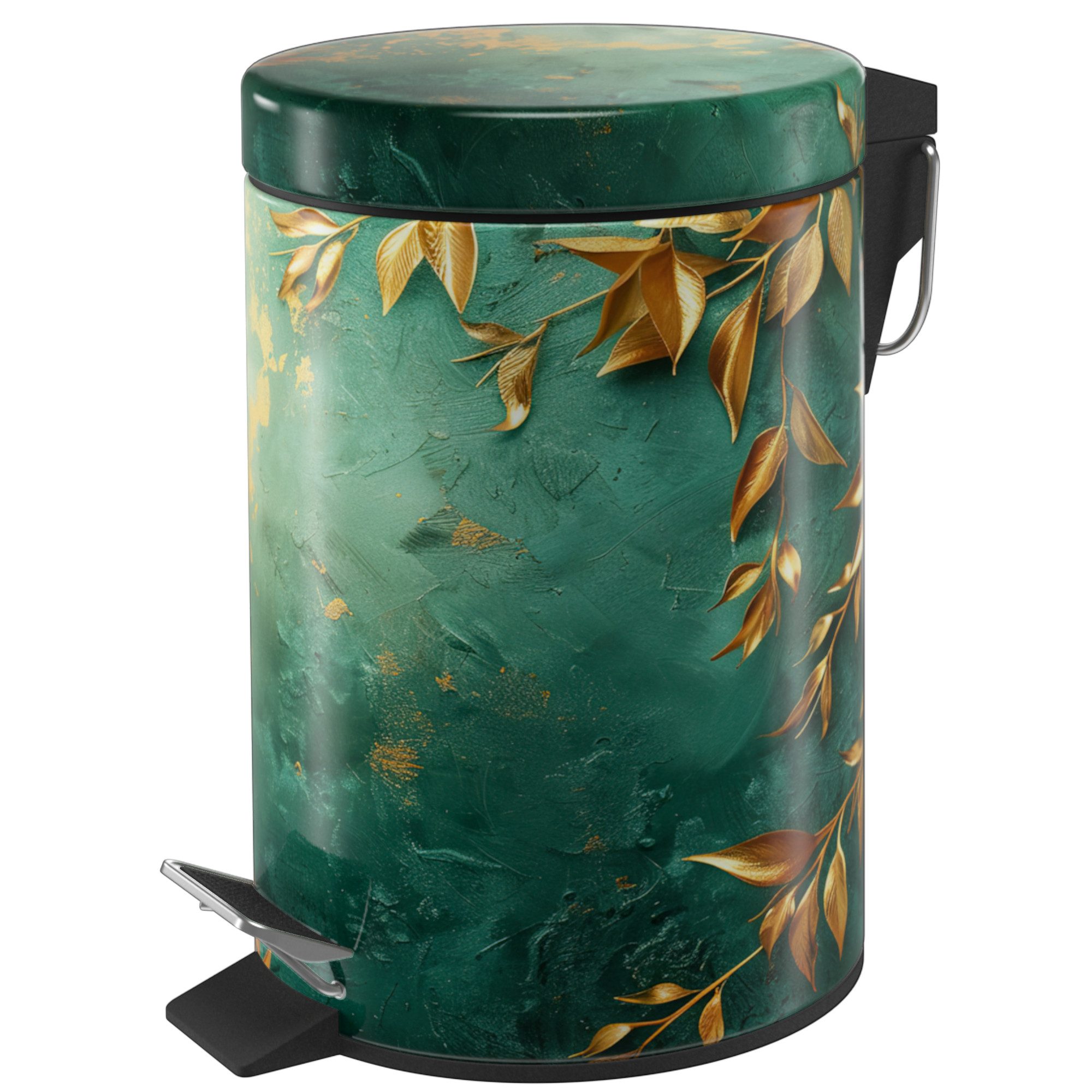 Sanilo Kosmetikeimer Greego, 3 Liter, Bad Mülleimer mit Absenkautomatik & Innenbehälter