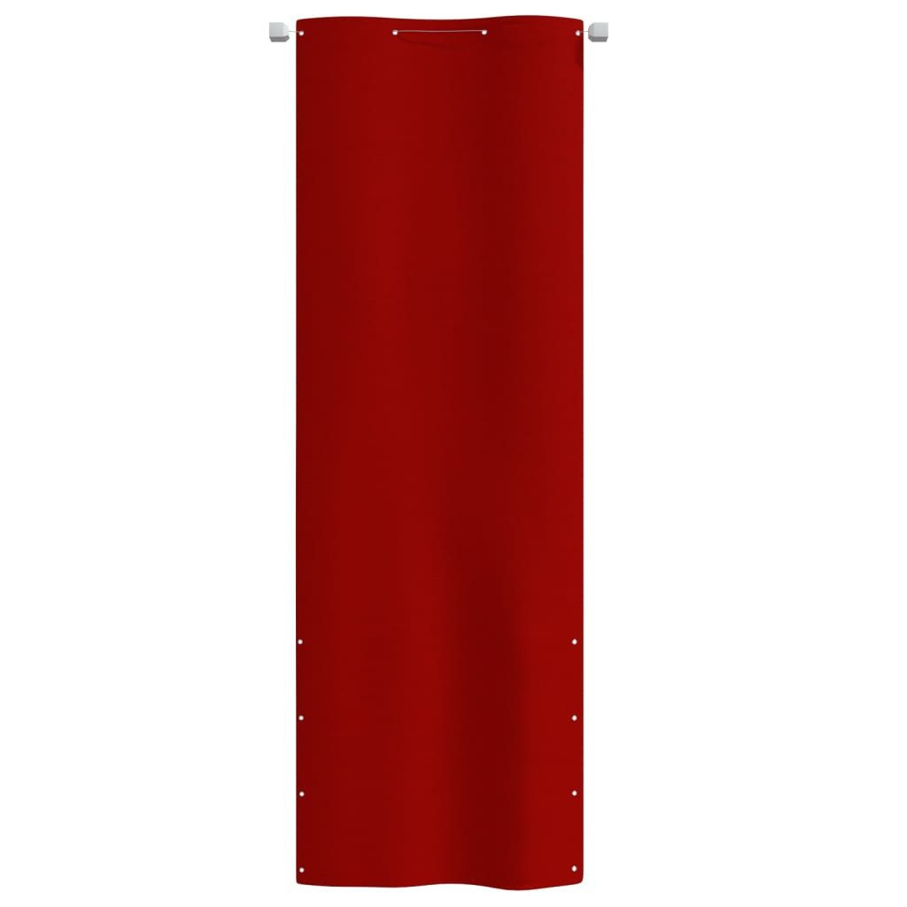 vidaXL Balkonsichtschutz Balkon-Sichtschutz Rot 80x240 cm günstig online kaufen