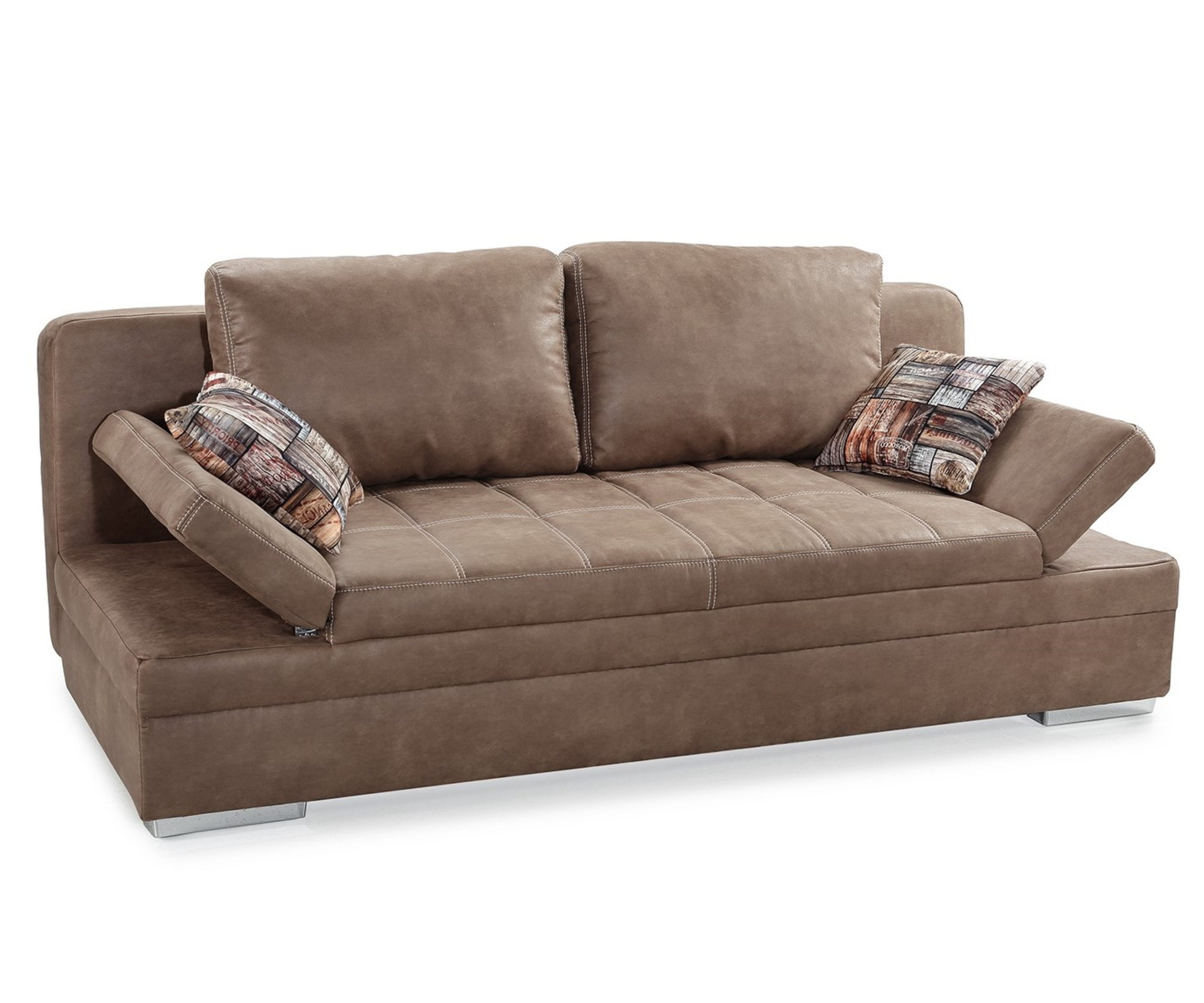 luma-home Schlafsofa 15116, mit Bettkasten B200/T100/H84 cm, Liegefläche 14 günstig online kaufen