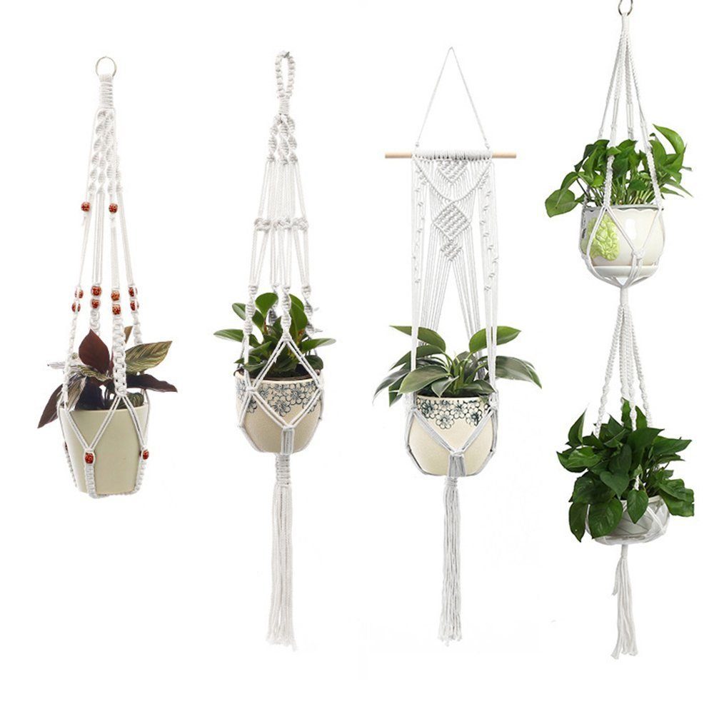 Coonoor Dekohänger Makramee Blumenampel, Blumentopf Pflanzen günstig online kaufen