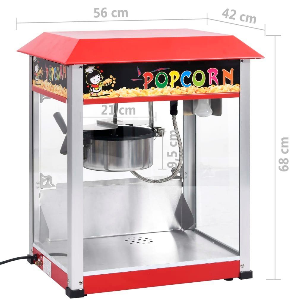 vidaXL Popcornmaschine Popcornmaschine W 1400 Teflon-Kochtopf mit