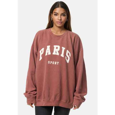 Worldclassca Longsweatshirt Worldclassca Oversized Sweatshirt PARIS SPORT Langarmshirt Pullover