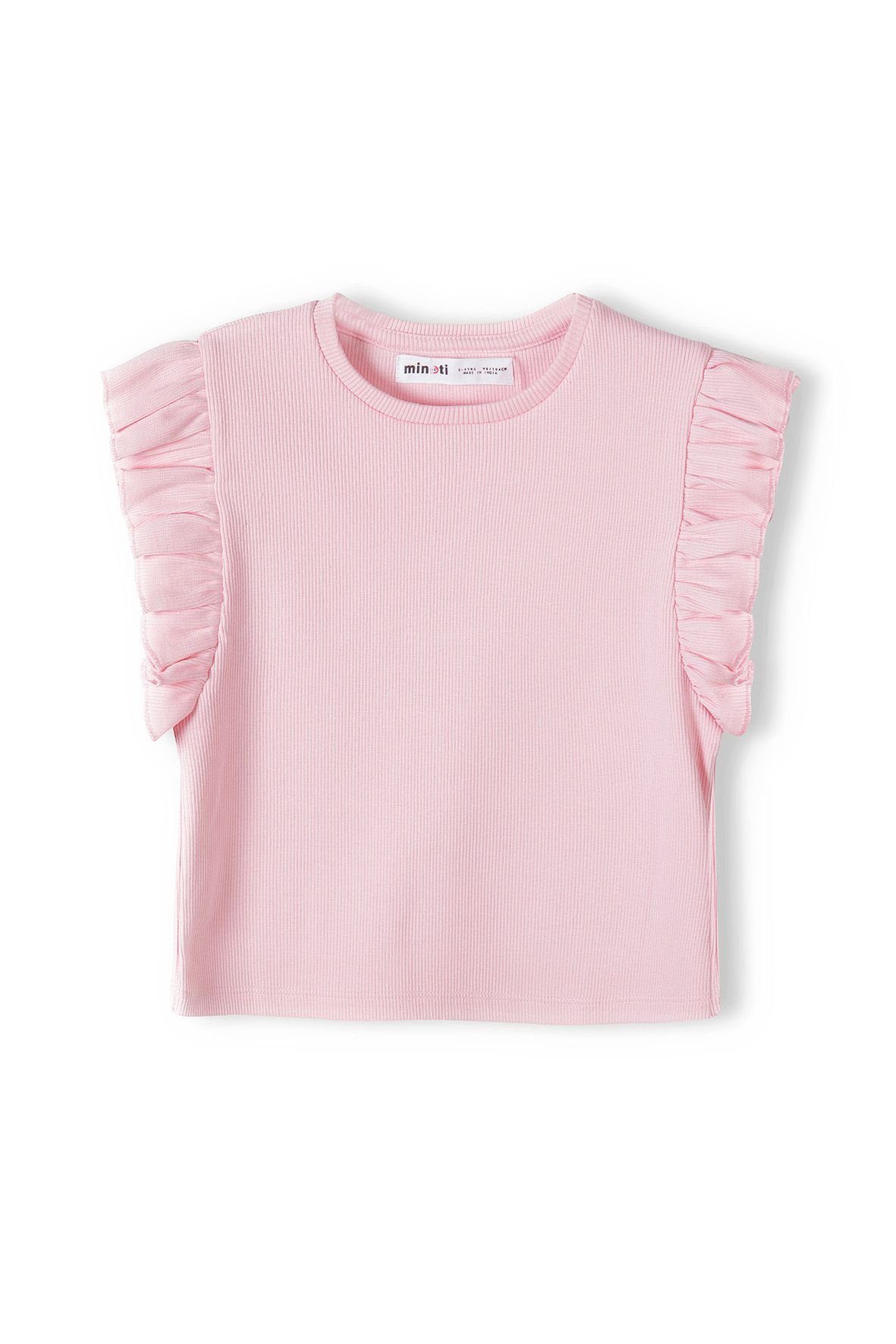 MINOTI T-Shirt Rippshirt (12m-14y) Neonrosa