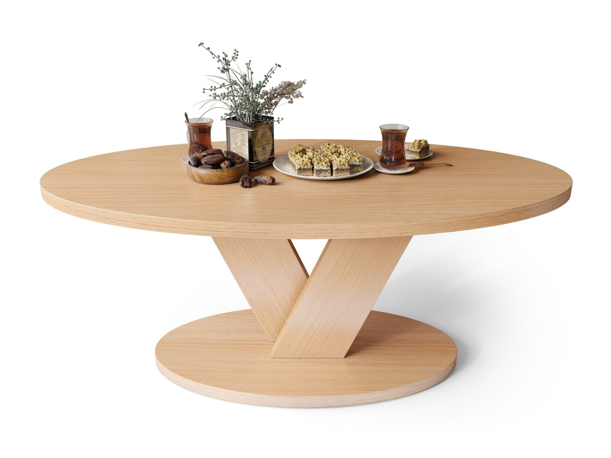 designimpex Couchtisch Design Couchtisch Lova oval Wohnzimmertisch ovaler T günstig online kaufen