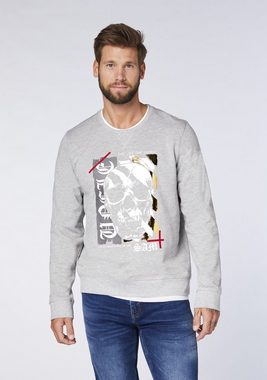 Uncle Sam Sweatshirt mit Rundhalsausschnitt