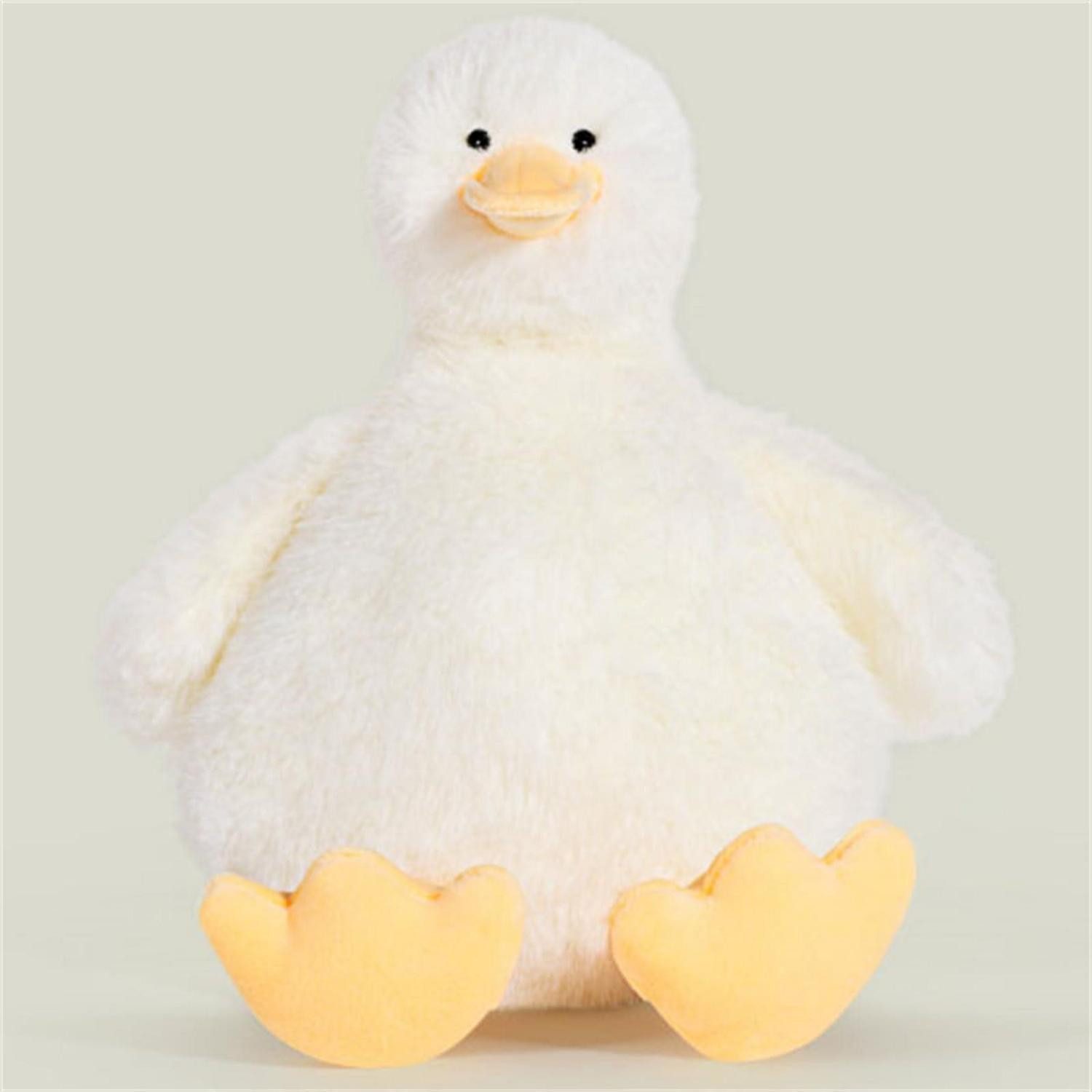 LuxusKollektion Kuscheltier Stofftier Ente Gans Plüsch Kuscheltier Geschenk Kinder 30 cm Weiß