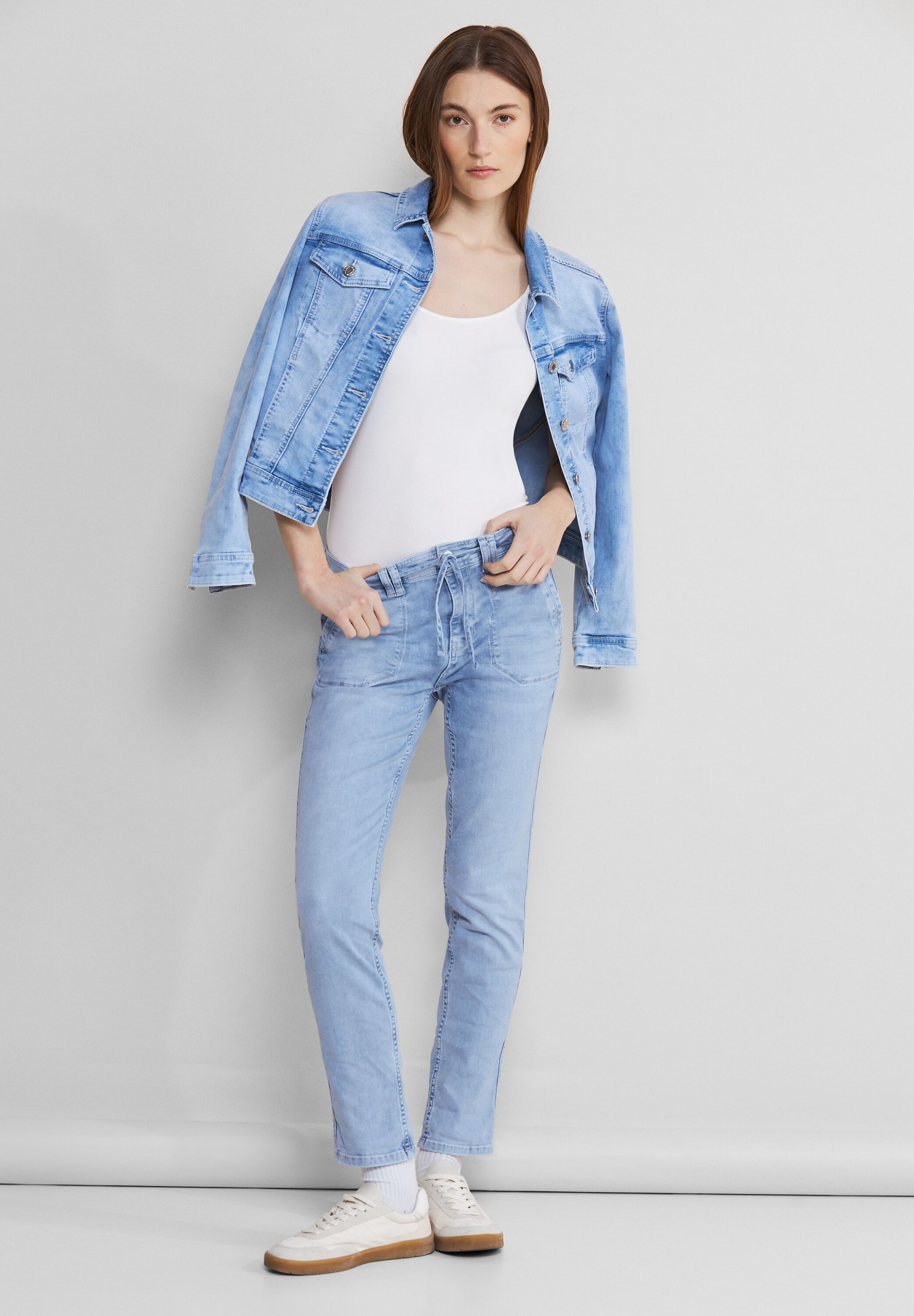STREET ONE Gerade Jeans Middle Waist