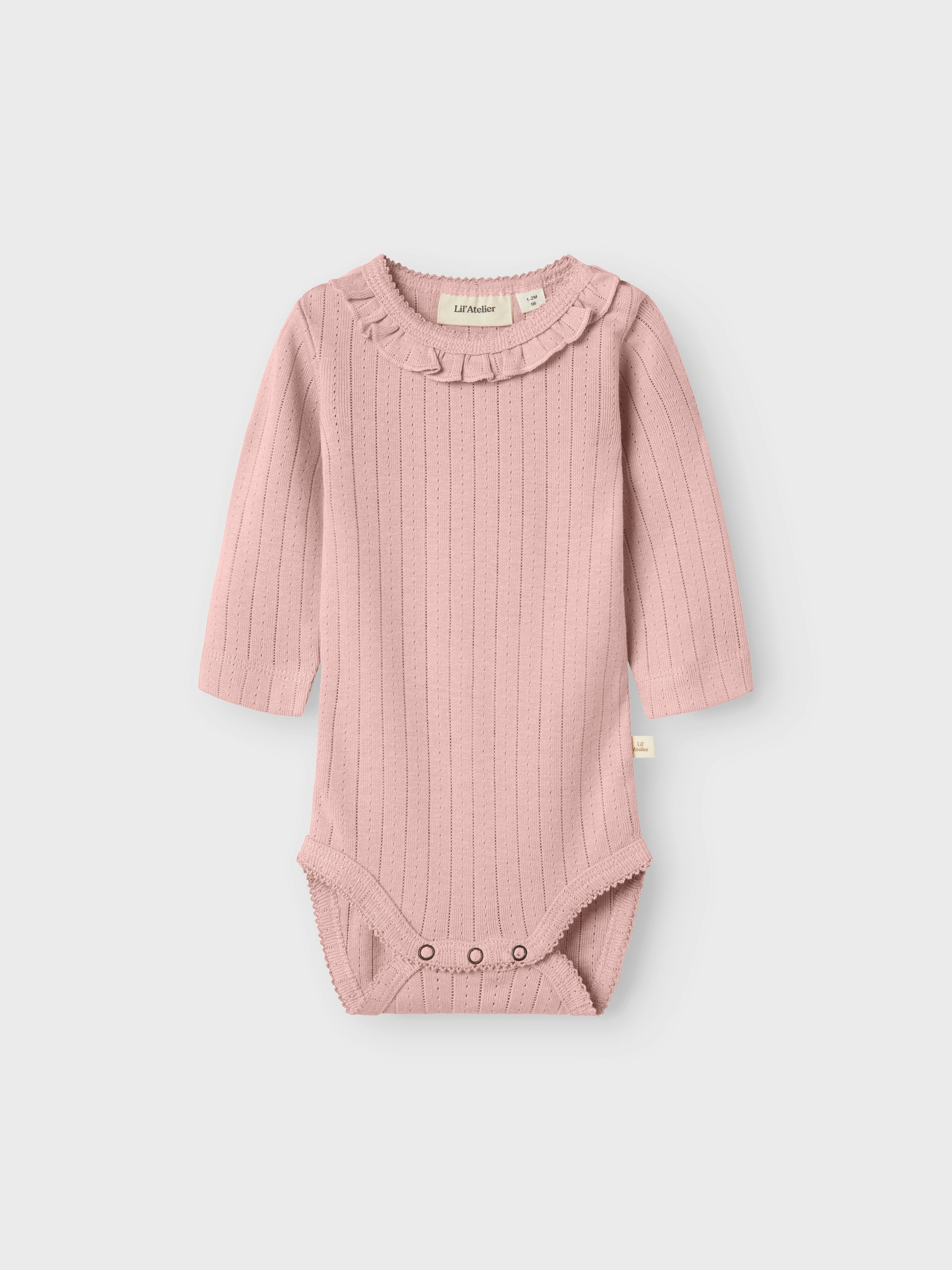 Lil' Atelier Langarmbody NBFRACHEL NIS LS SLIM BODY LIL NOOS mit Rüschen