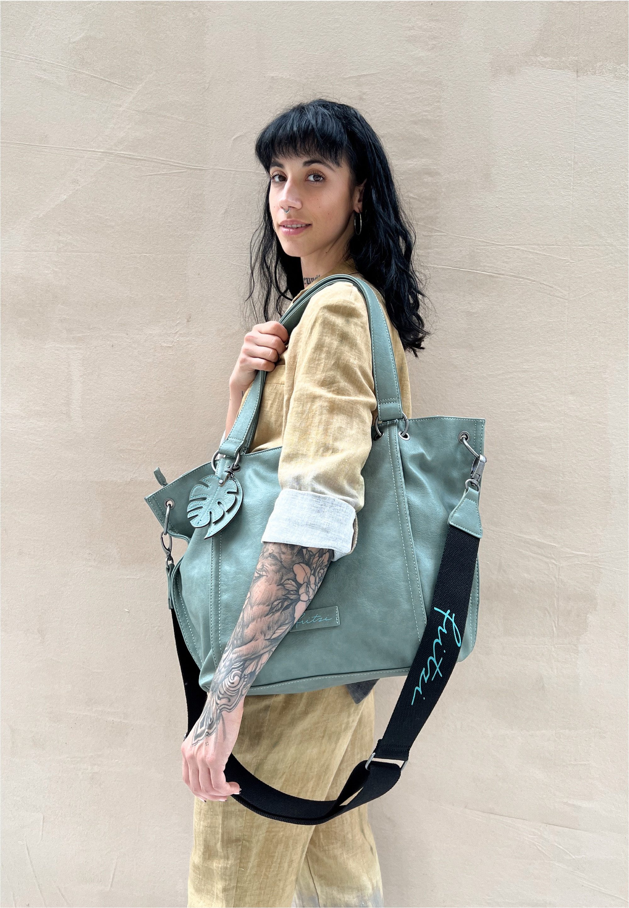Fritzi aus Preußen Henkeltasche Eco-Fritzi02, aus veganen und recycelten Materialien