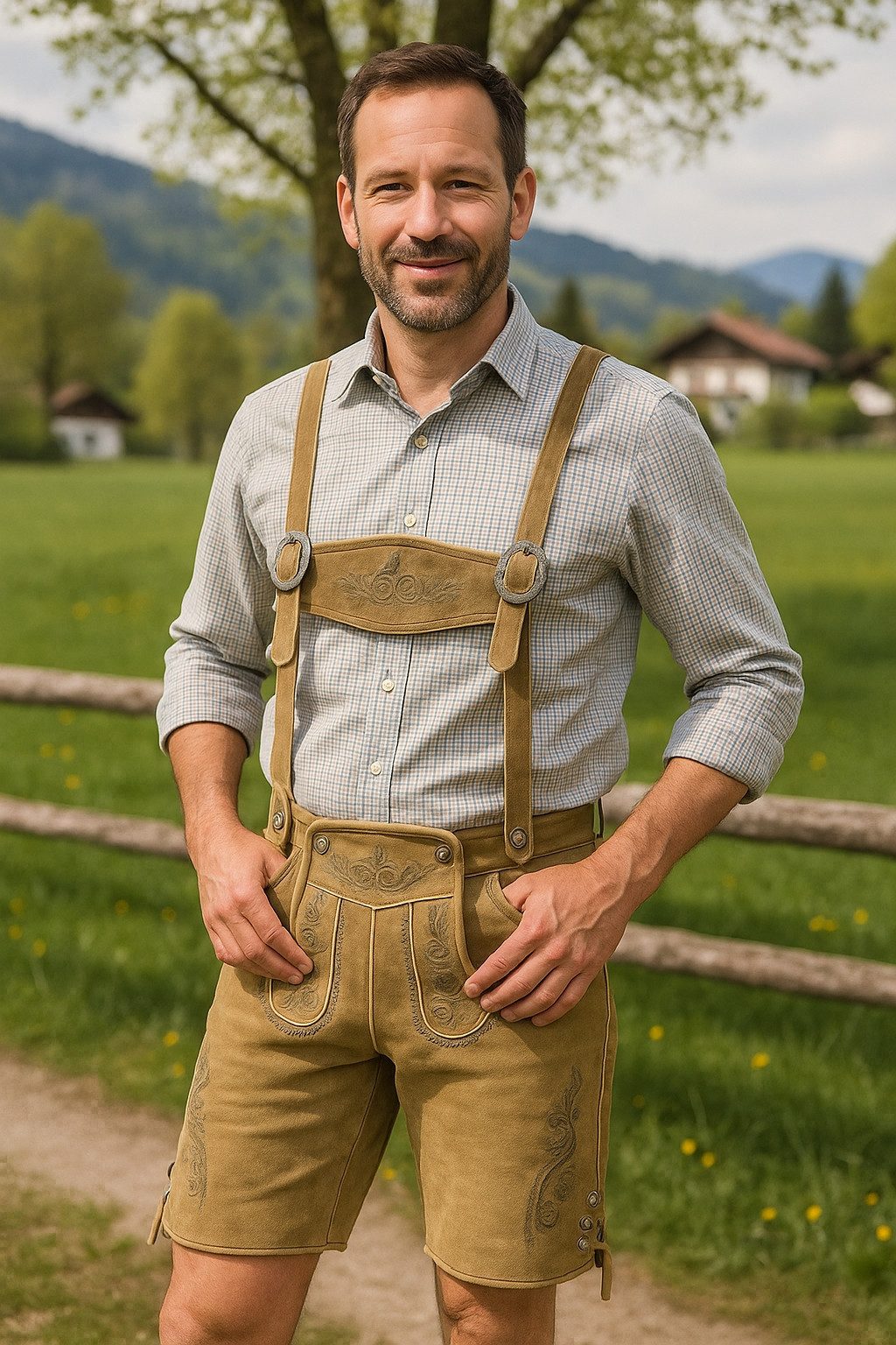 La Chasse® Lederhose Trachten-Lederhose "Wörgl" mit günstig online kaufen
