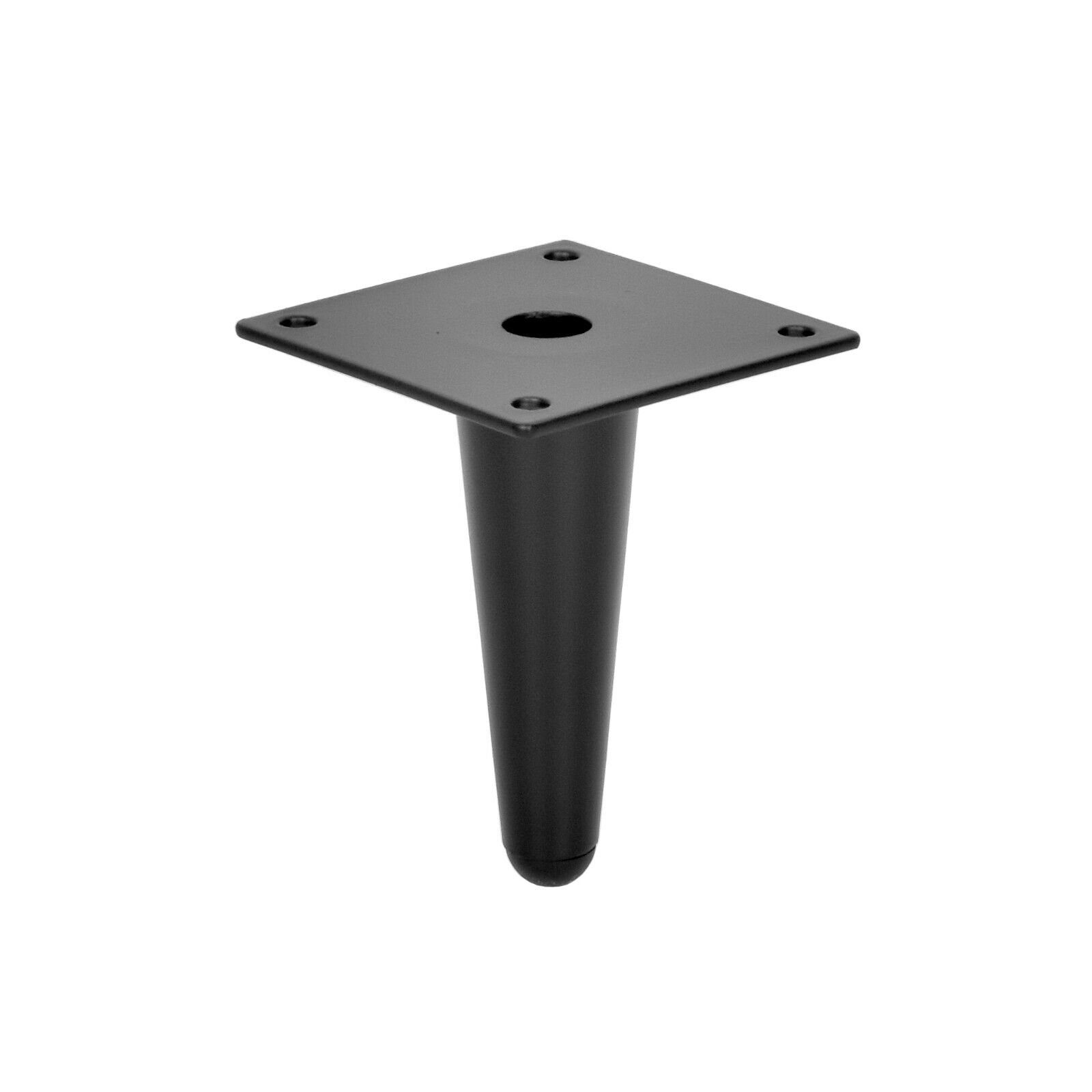 Möbelfüße Sofafuß Möbelfuß gerade Schwarz Prima-Online H: Schrankfuß 10-23cm Metallfüße