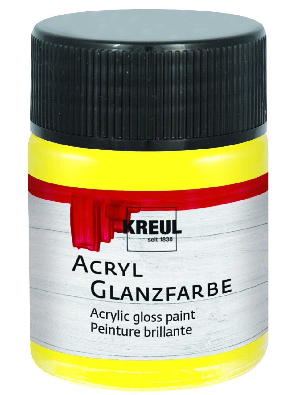 Künstlerstift Kreul Acryl Glanzfarbe gelb 50 ml