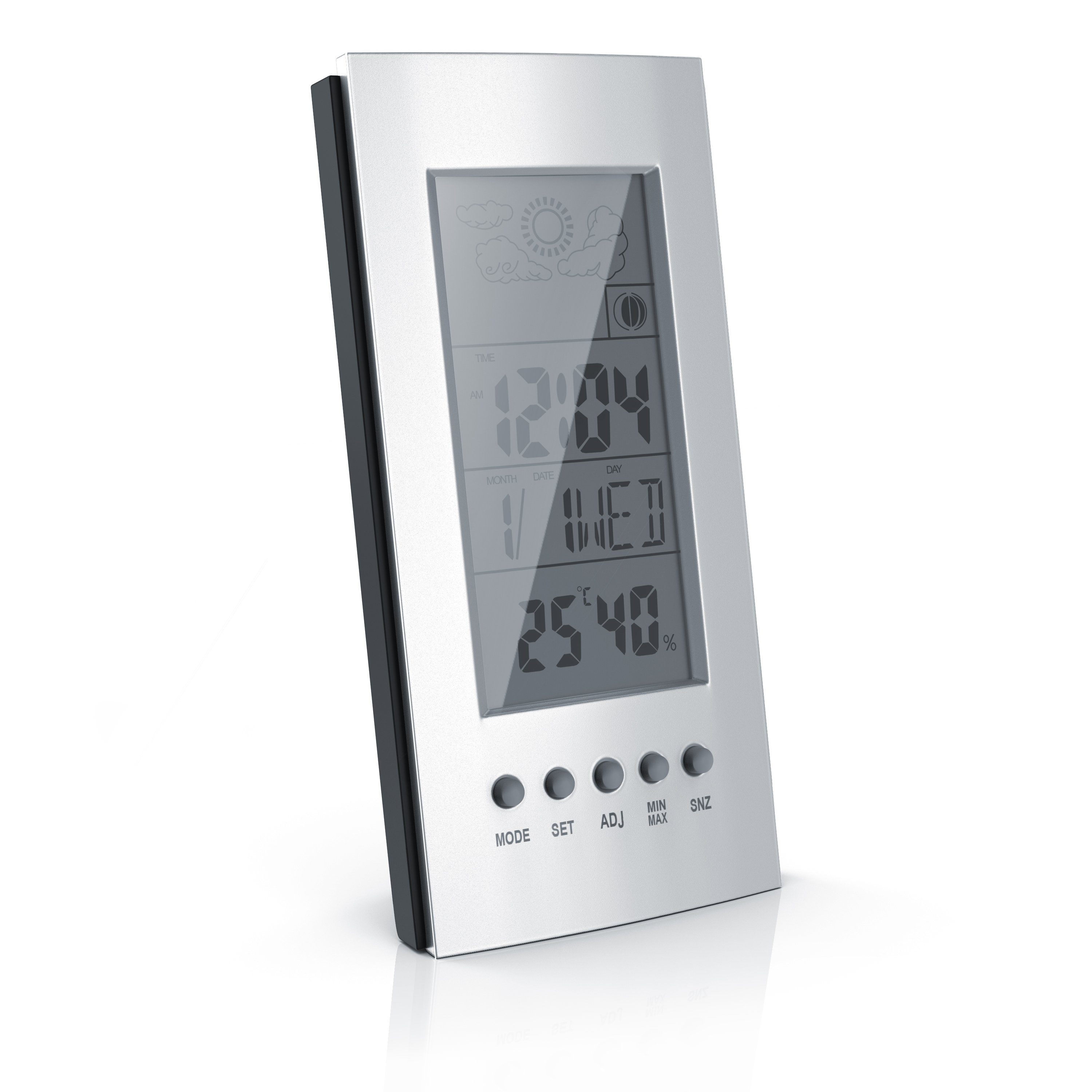 BEARWARE Wetterstation (digital, inkl. Multifunktions-Wecker, mit Thermometer & Hygrometer)