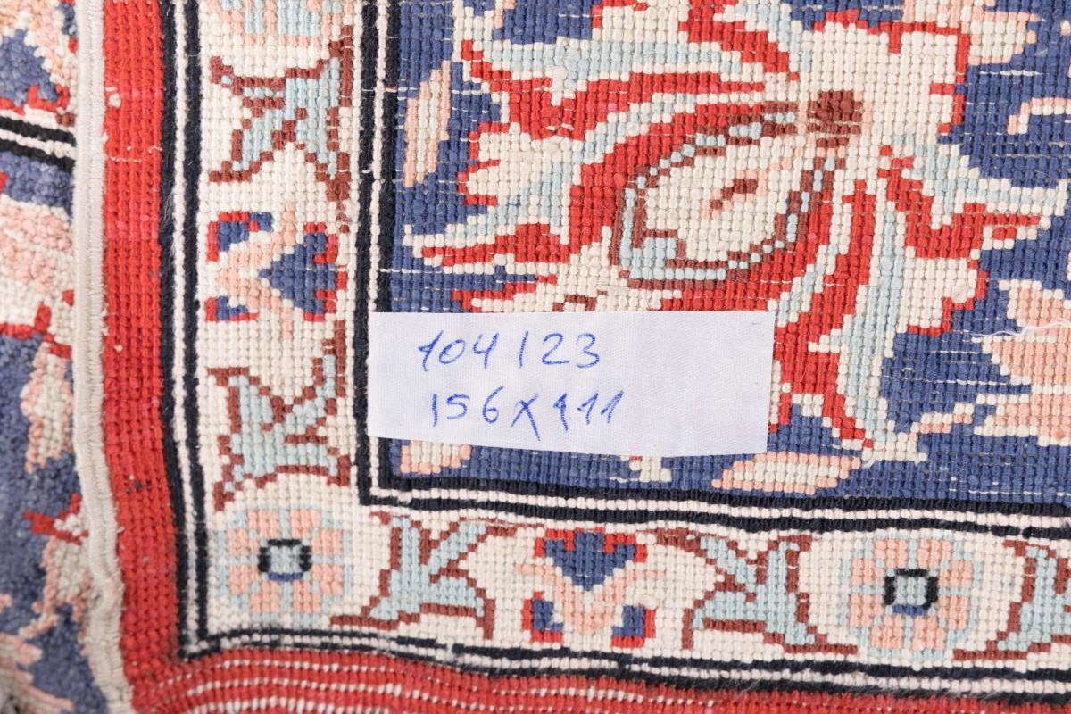 rechteckig, Höhe: Trading, Nain 5 111x156 mm Isfahan Seidenteppich Handgeknüpfter Orientteppich,