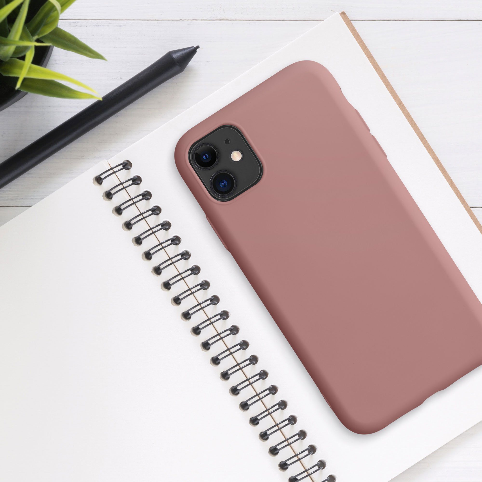 kwmobile Handyhülle Slim Case für Apple iPhone 11, Hülle Silikon Handy - Handyhülle gummiert