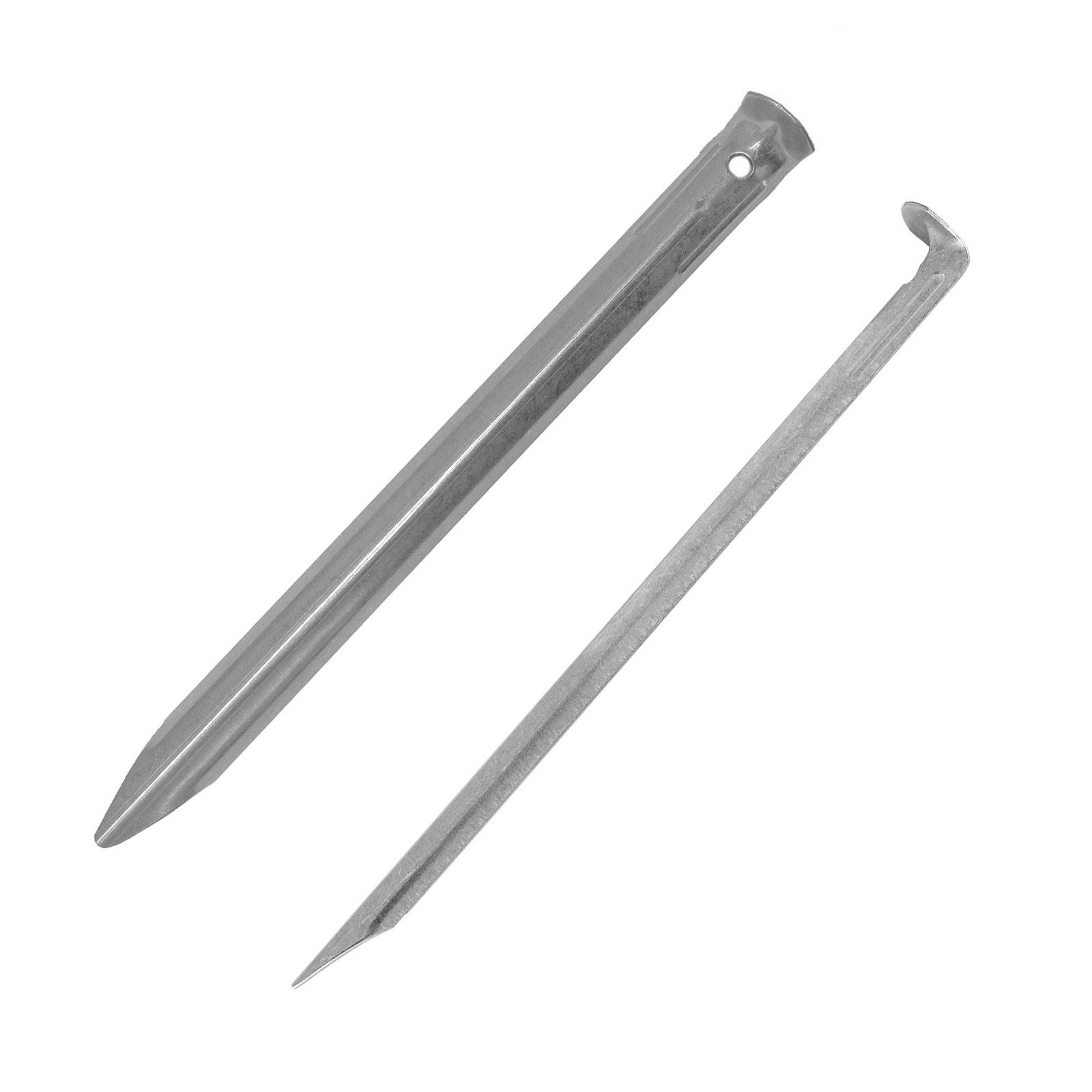 Happy People Zelthering 10 x Hering 23 cm Zeltnagel Zelt, Hering Erdnagel Gras & Sand Halbrund Stahl