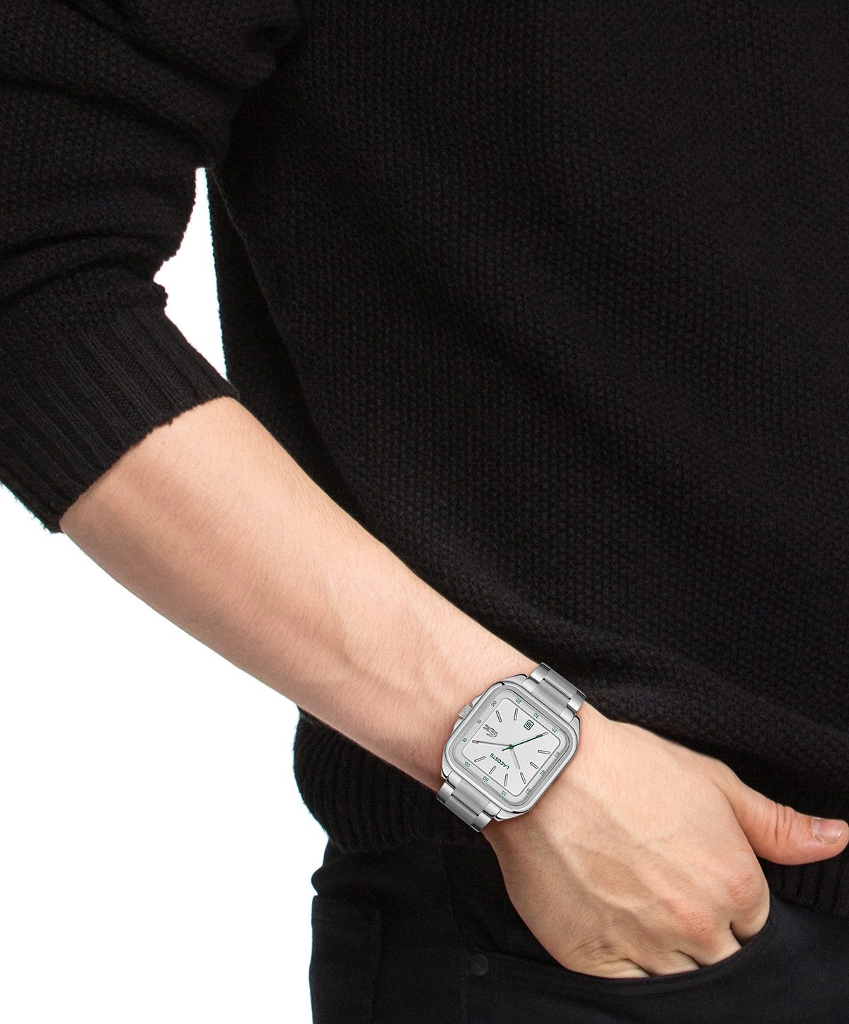 Lacoste Quarzuhr LACOSTE.12.12 UP 2011460, Armbanduhr, Herrenuhr, Edelstahlarmband, analog – Bild 5 von 5