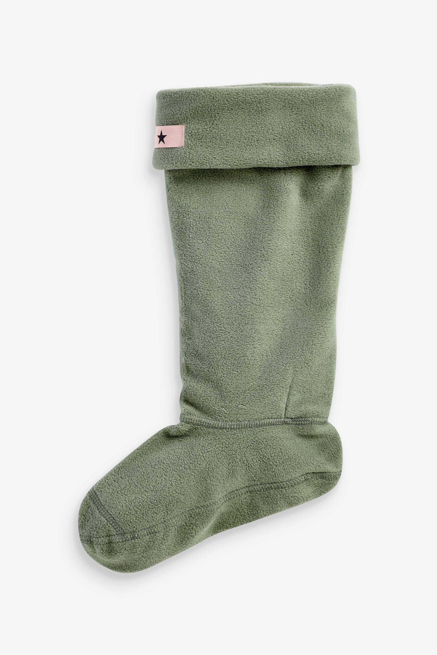 Next Kniestrümpfe Gummistiefel-Füßlinge (1-Paar) Khaki Green