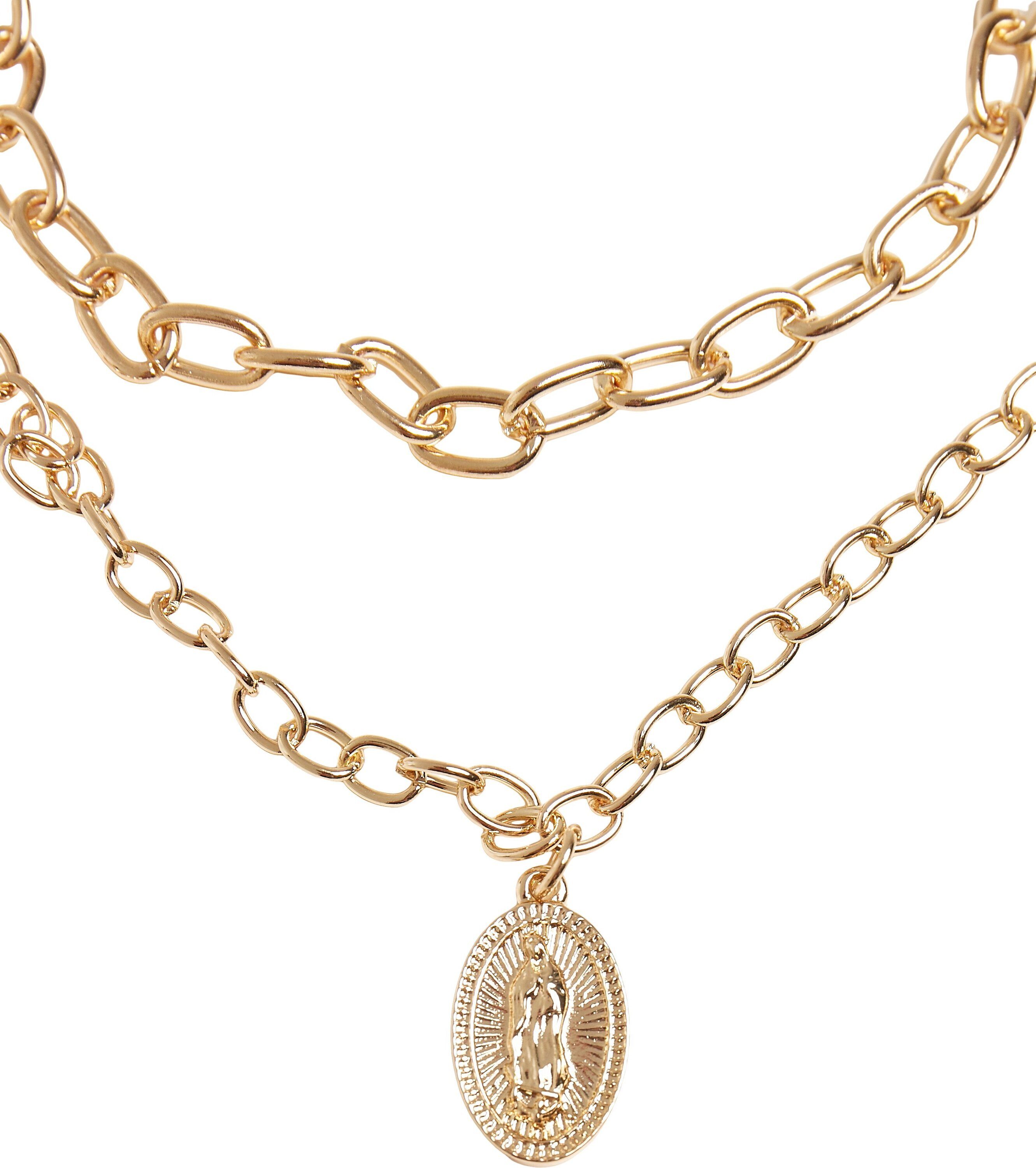 URBAN CLASSICS Madonna Necklace Layering Accessoires Edelstahlkette