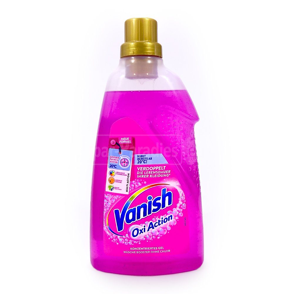 VANISH Vanish Oxi Action Fleckenentferner Wäschebooster Pink Gel 1500 ml Spezialwaschmittel