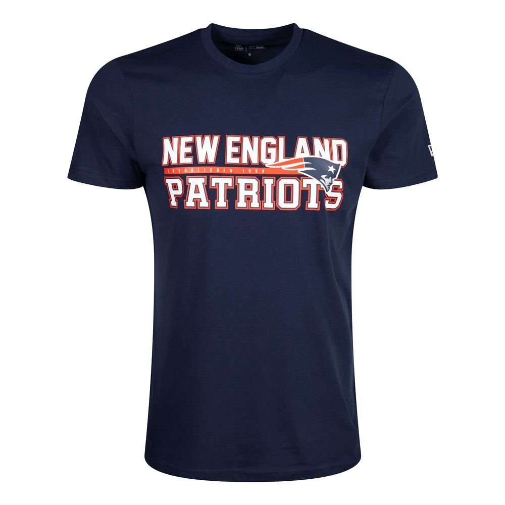 T-Shirt PATRIOTS New NEW Era Era NFL New Stacked Print-Shirt Wordmark ENGLAND