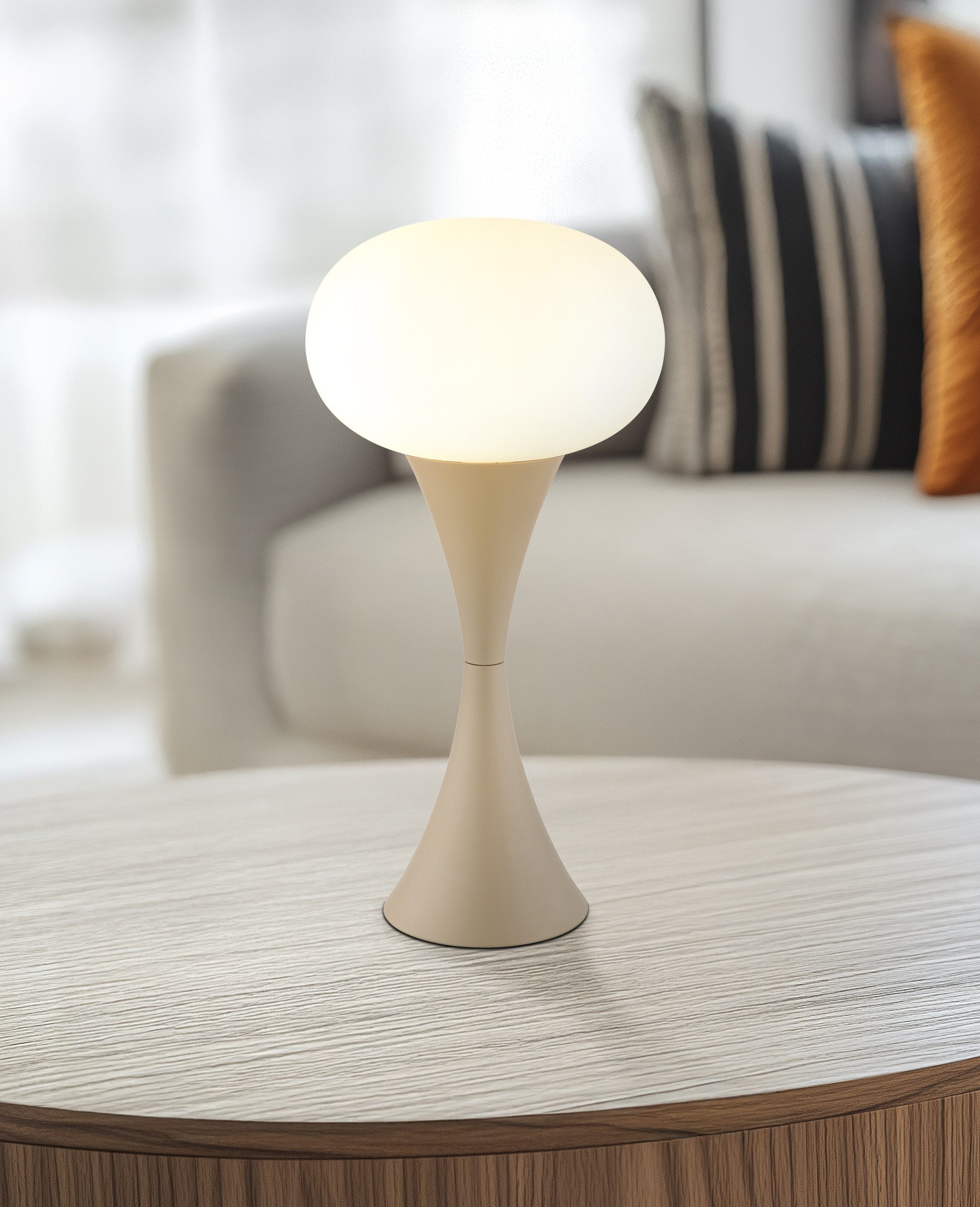 GLOBO LIGHTING Tischleuchte LULA, ohne Leuchtmittel, Tischlampe Nachttischlampe Deko-Tischleuchte Schlafzimmer