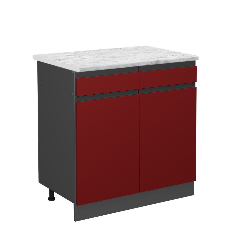 Vicco Unterschrank R-Line, Rot/Anthrazit, 80 cm günstig online kaufen
