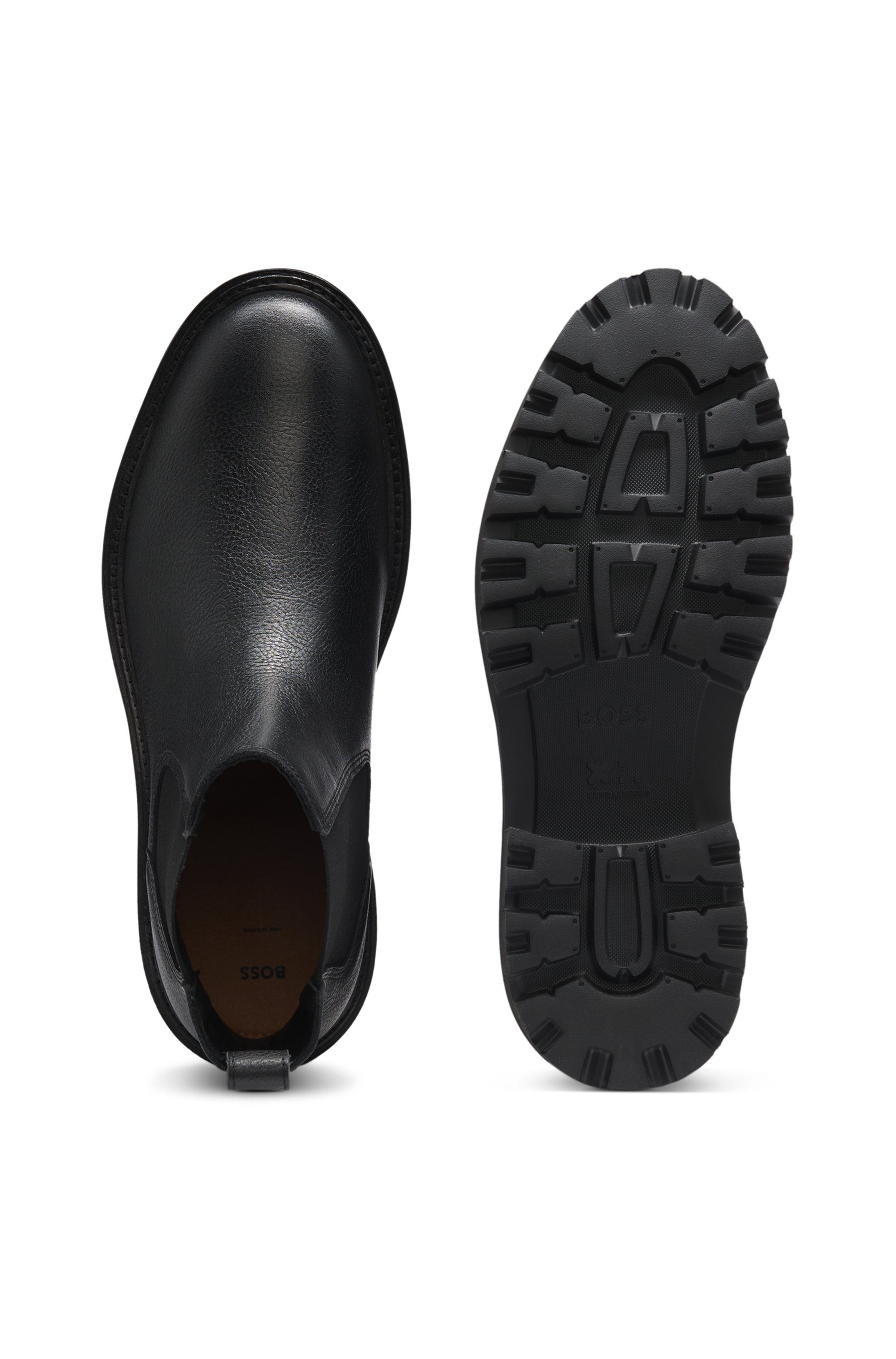 BOSS Julyo Cheb Chelseaboots Schlupfboots, Stiefelette, Profilsohle, mit se günstig online kaufen