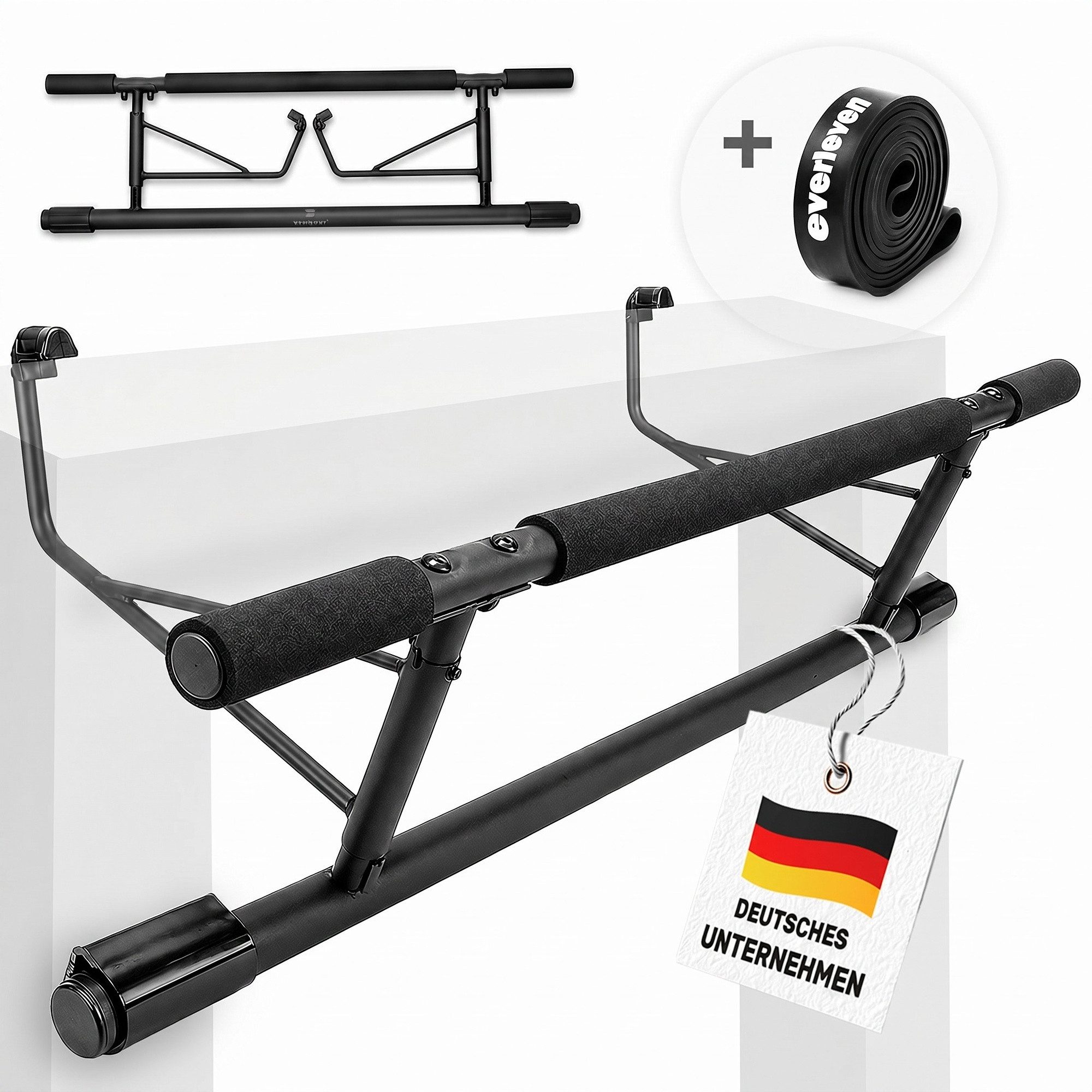 EVERLEVEN Klimmzugstange Klimmzugstange Türrahmen [ohne Schrauben] Fitness Stange für die Tür