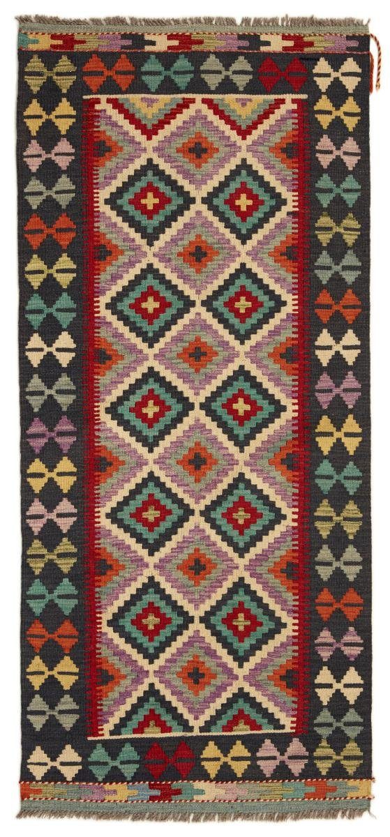 Orientteppich Kelim Afghan 85x194 Handgewebter Orientteppich Läufer, Nain Trading, rechteckig, Höhe: 3 mm
