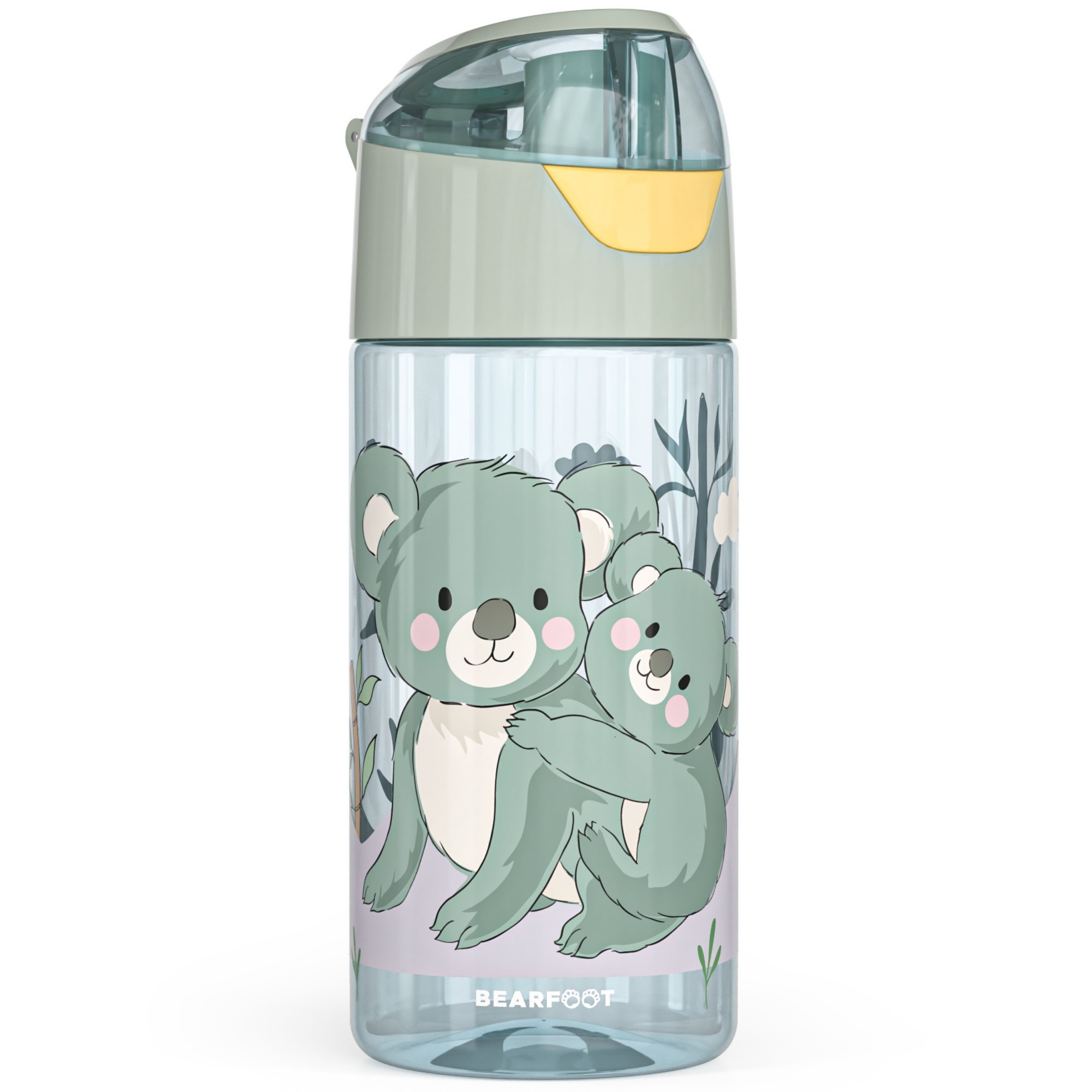 BEARFOOT Trinkflasche Trinkflasche Kinder, leichte Wasserflasche - Koala sage