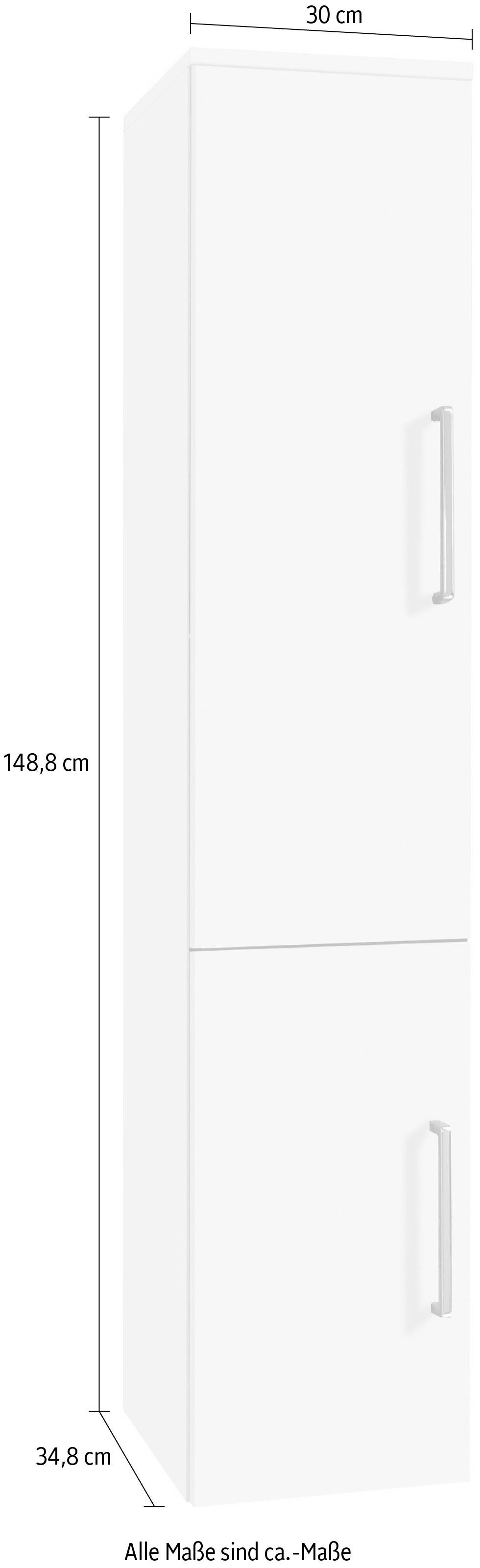 30 2 cm Türen, Napoli Soft-Close-Funktion, Midischrank Breite OPTIFIT
