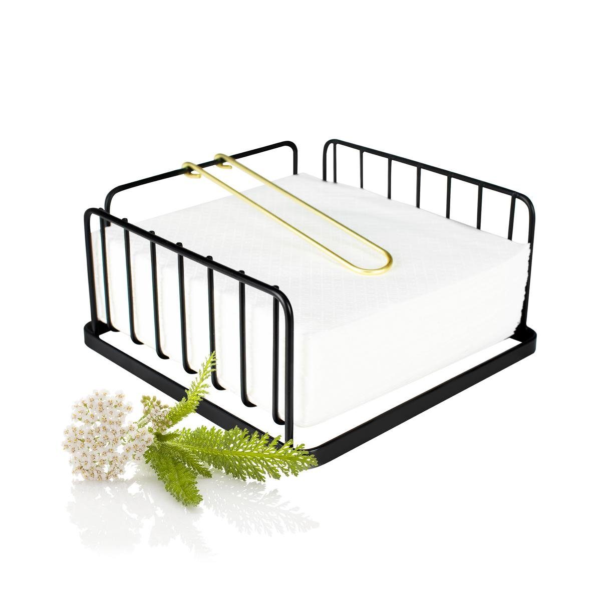 Sendez Serviettenhalter Serviettenständer Serviettenablage Serviett, Metall