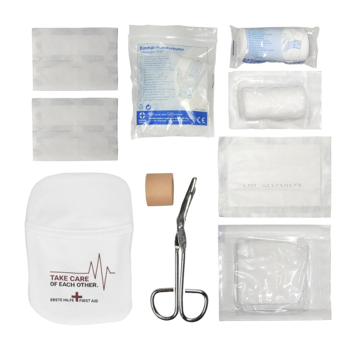 elasto Erste-Hilfe-Set Notfall-Set "Pouch" weiß