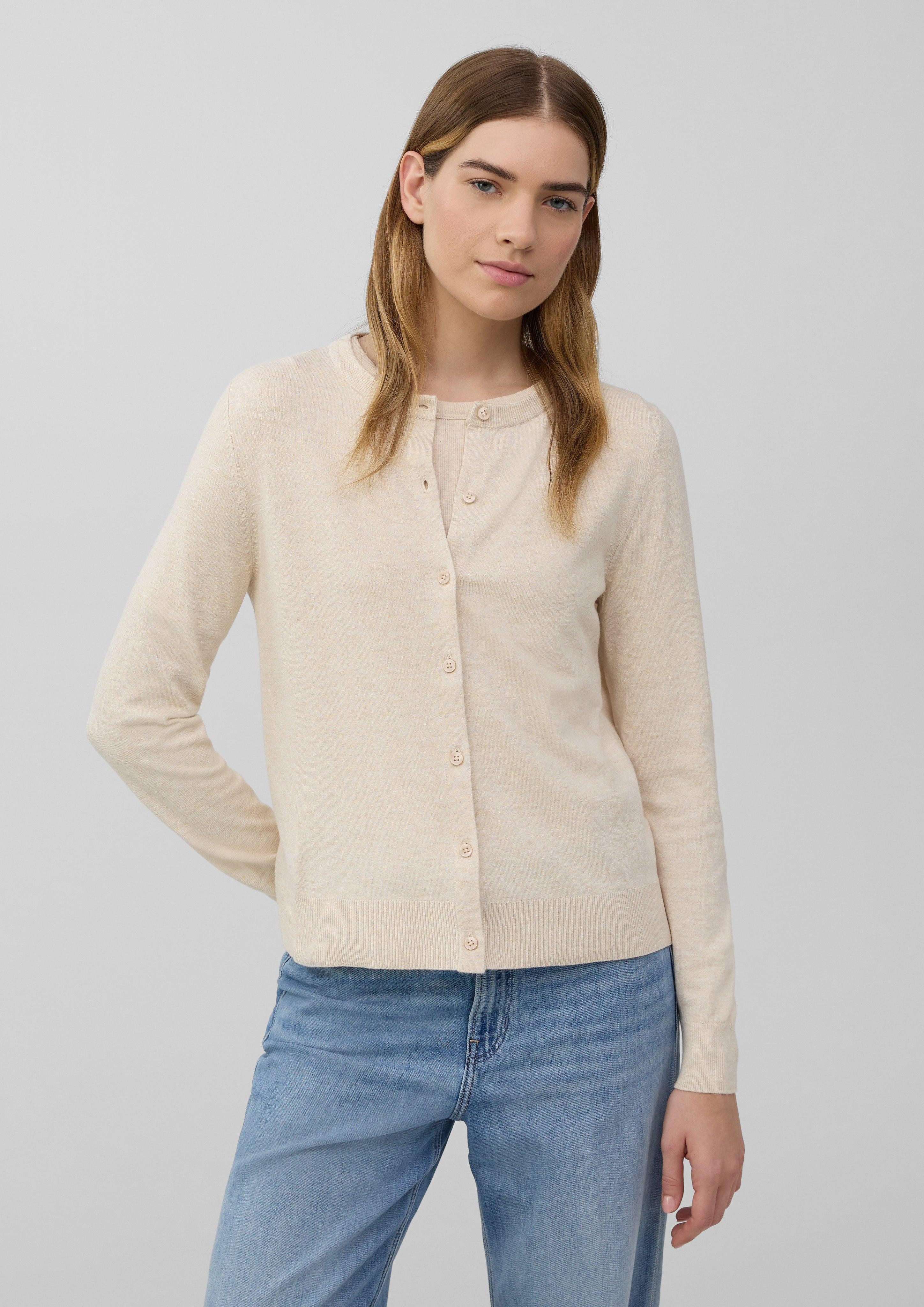 s.Oliver Strickjacke Feinstrickcardigan aus Viskosemix günstig online kaufen