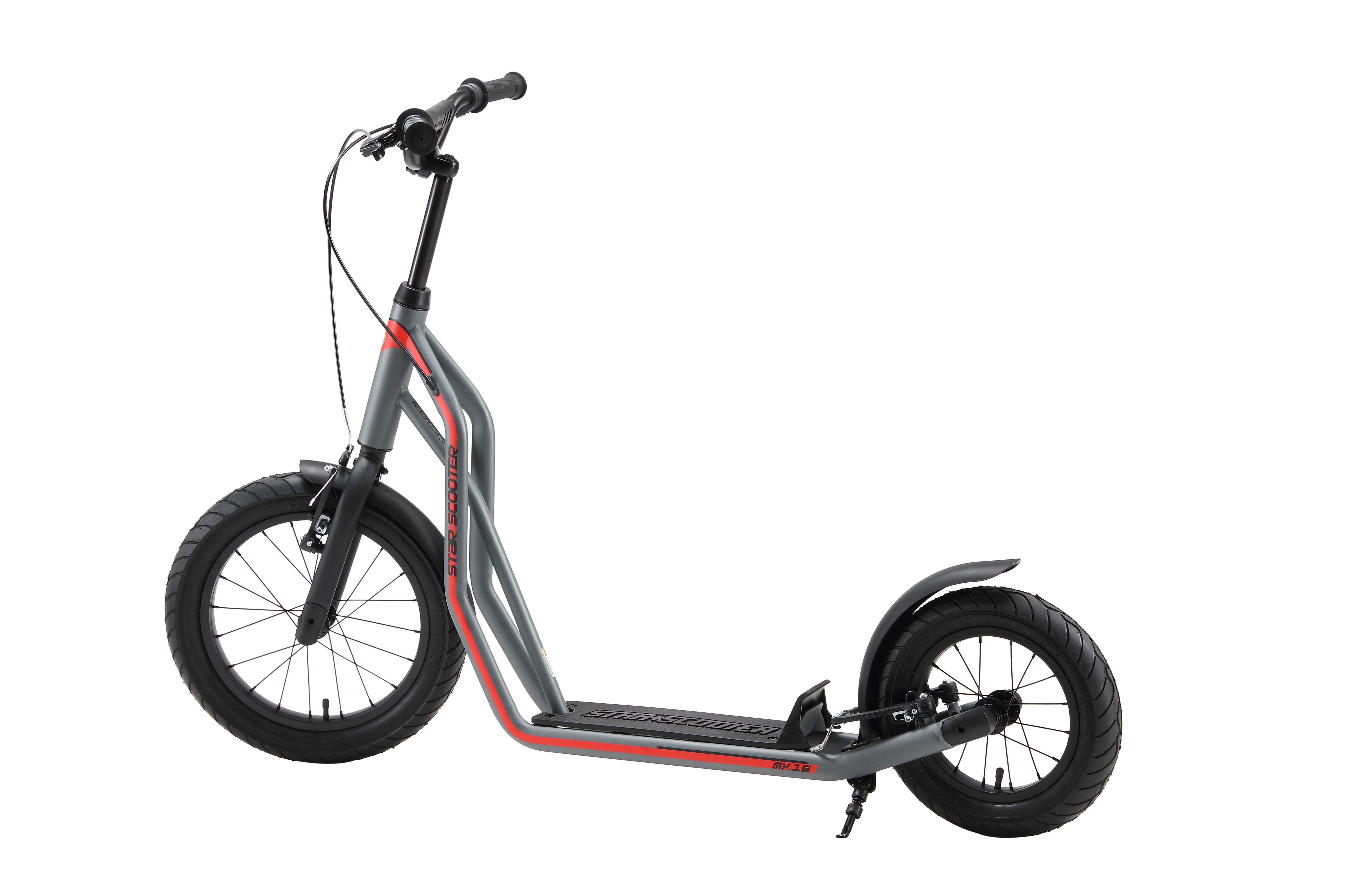 Thumbnail - Star-Scooter Cityroller 16 Zoll, ab 8 Jahre, Kinder City Roller ab 140 cm, Jungen, Mädchen, Höhenverstellbar, Seitenstän...