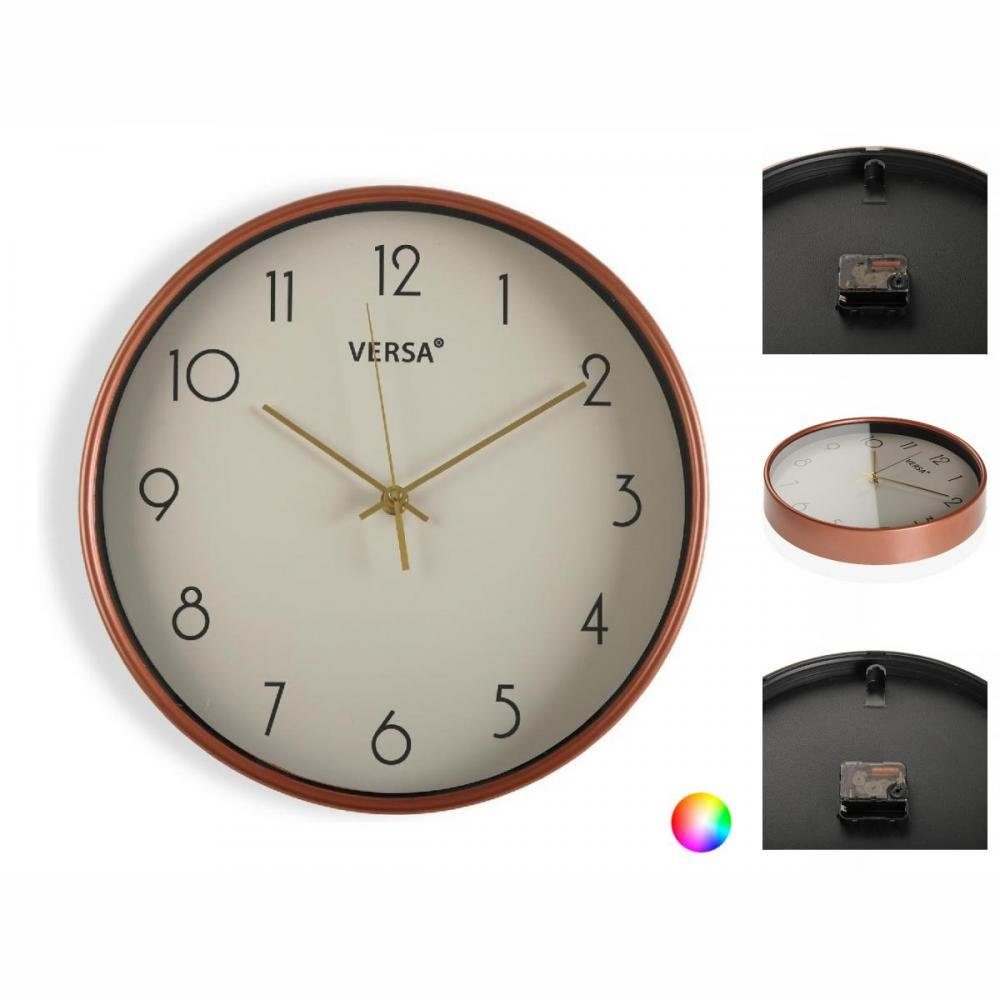 Bigbuy Uhr Beige Wanduhr Gold Kunststoff 4 x 30 x 30 cm