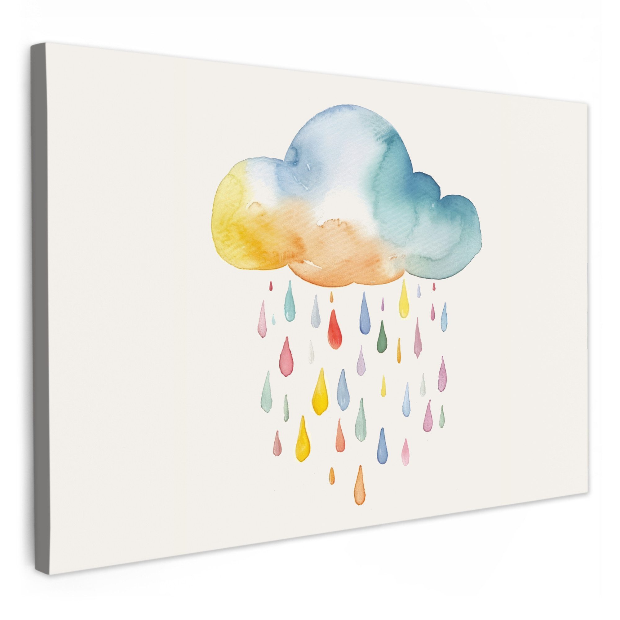 OneMillionCanvasses® Leinwandbild Wolke - Regen - günstig online kaufen