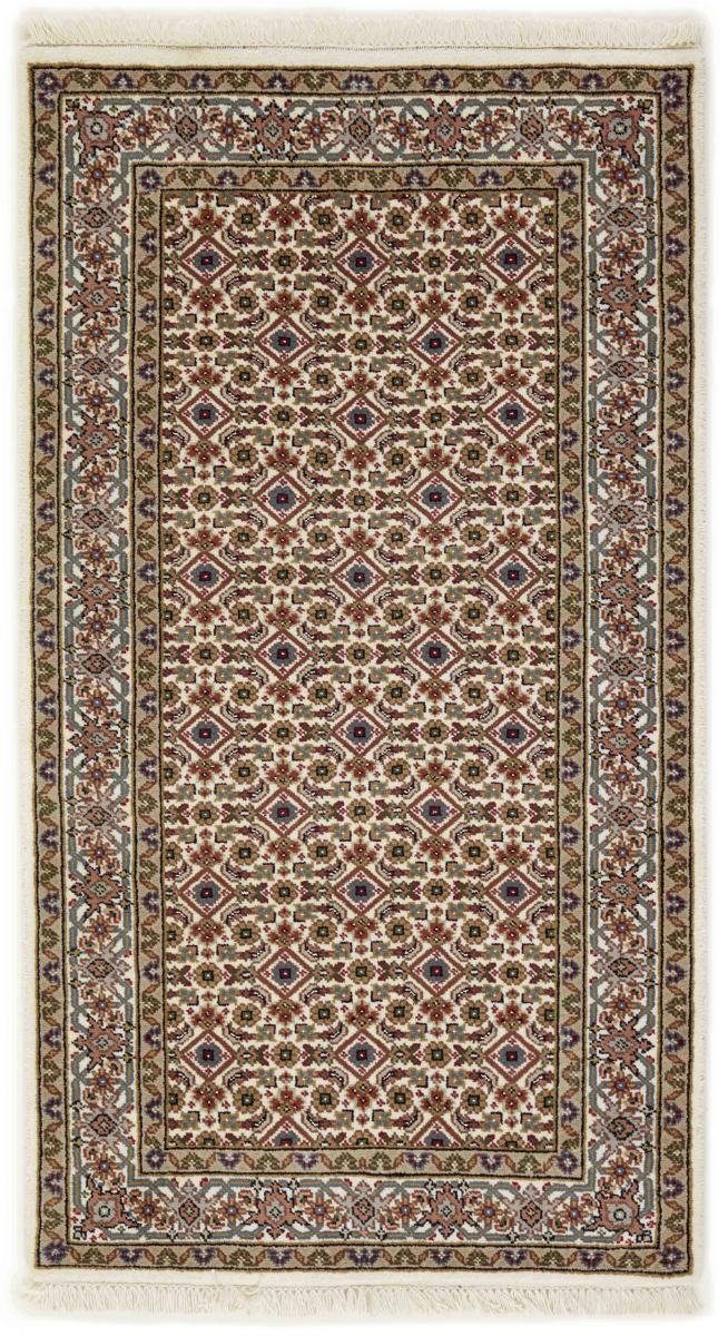 Orientteppich Indo Täbriz 78x144 Handgeknüpfter Orientteppich Läufer, Nain Trading, rechteckig, Höhe: 12 mm