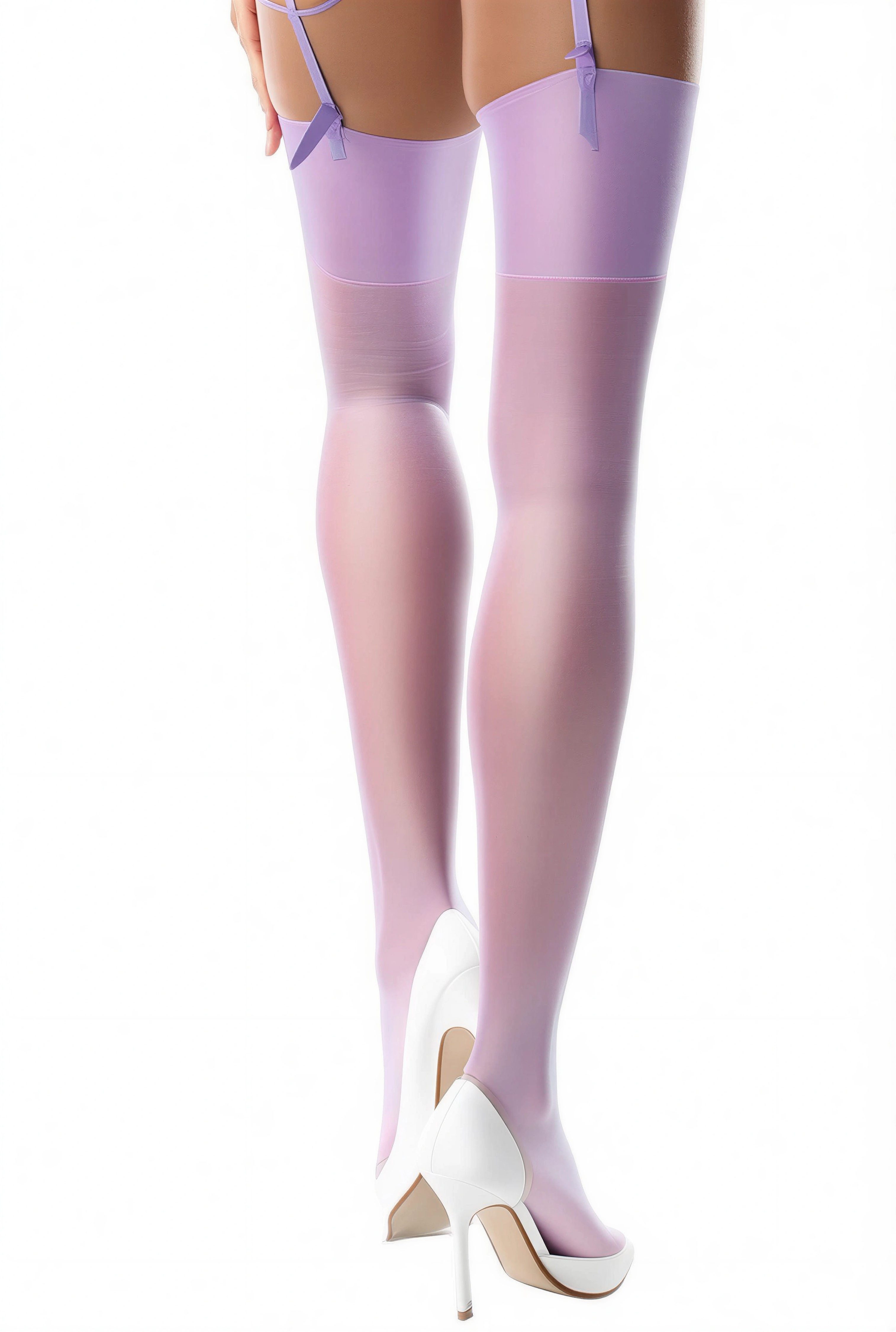 missO Strapsstrümpfe S101 15 DEN (1-Paar, 1er-Pack) mit dezentem Glanz