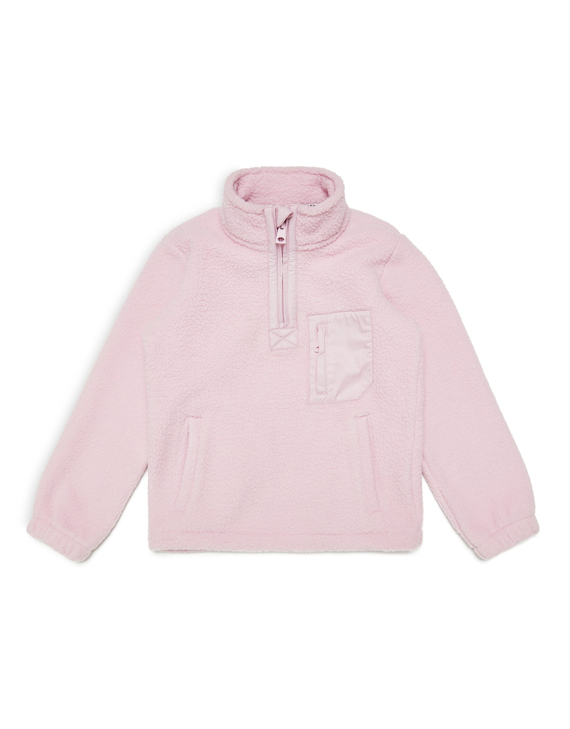 Threadgirls Fleecepullover (1-tlg) mit praktischem Reißverschluss am Kragen